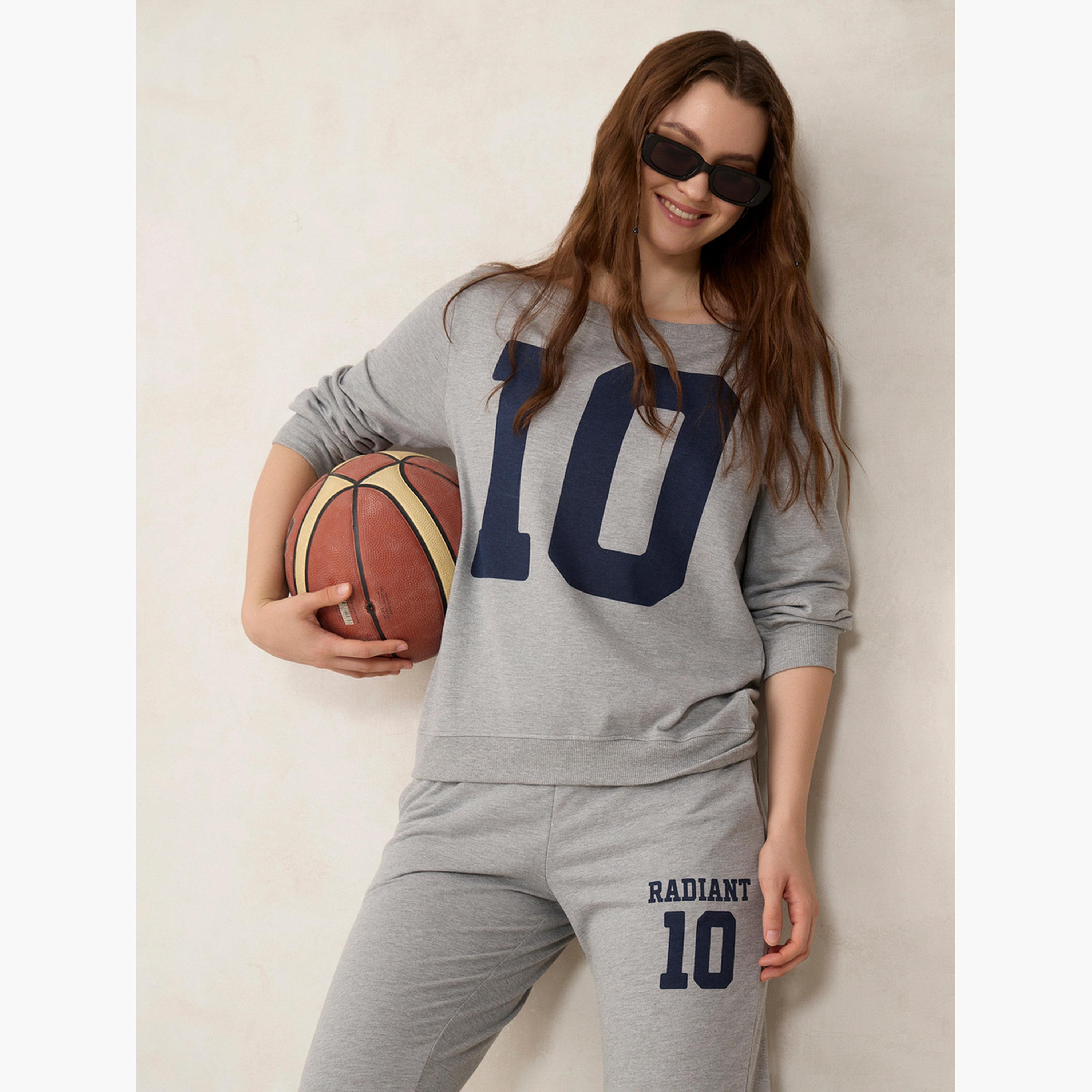 Outzidr X Styli Grey Boat Neck Sweatshirt and Joggers Co-Ords-women-clothing-coordsets-image-2