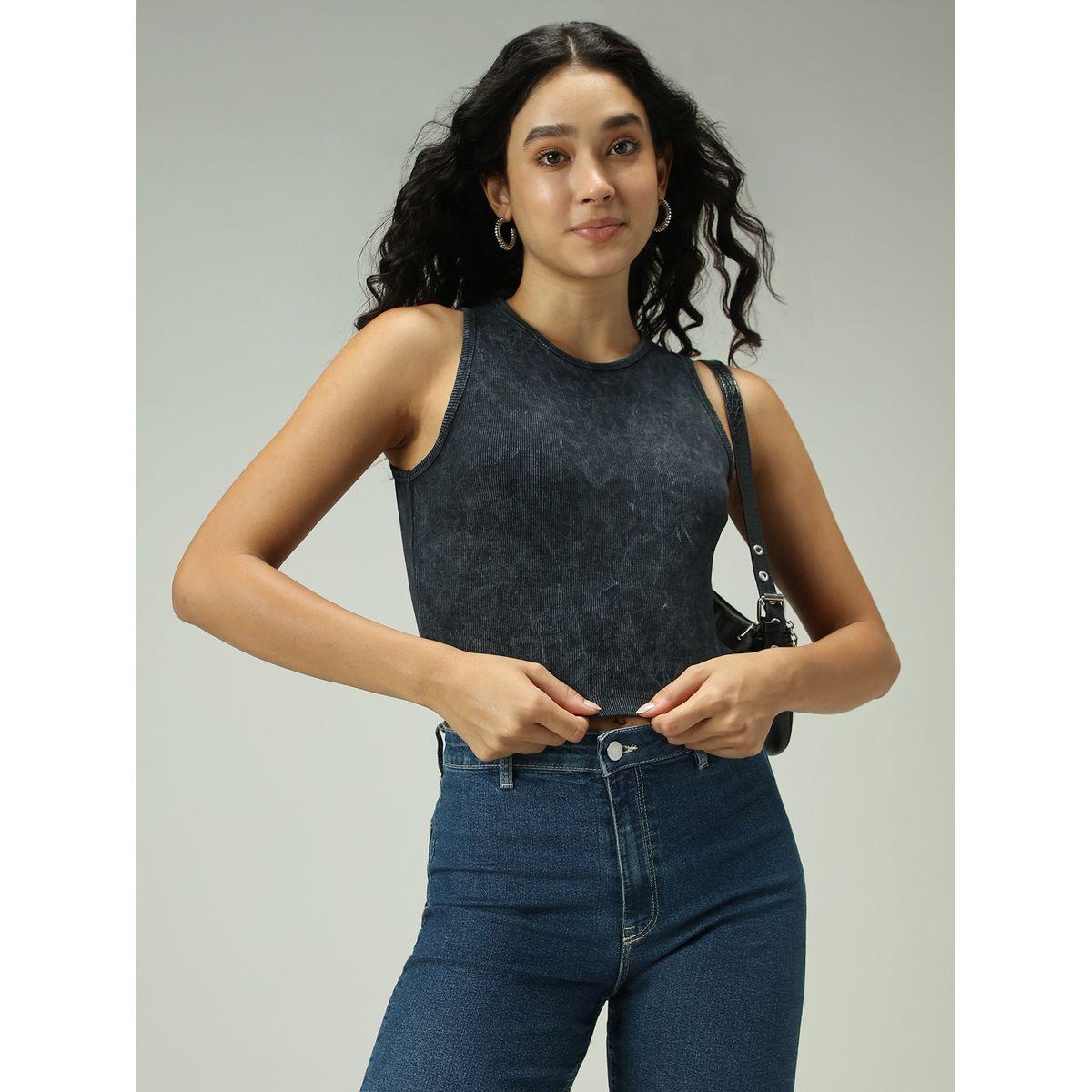 Outzidr X Styli Grey Acid Wash Ribbed Tank-women-clothing-tshirts-image-6