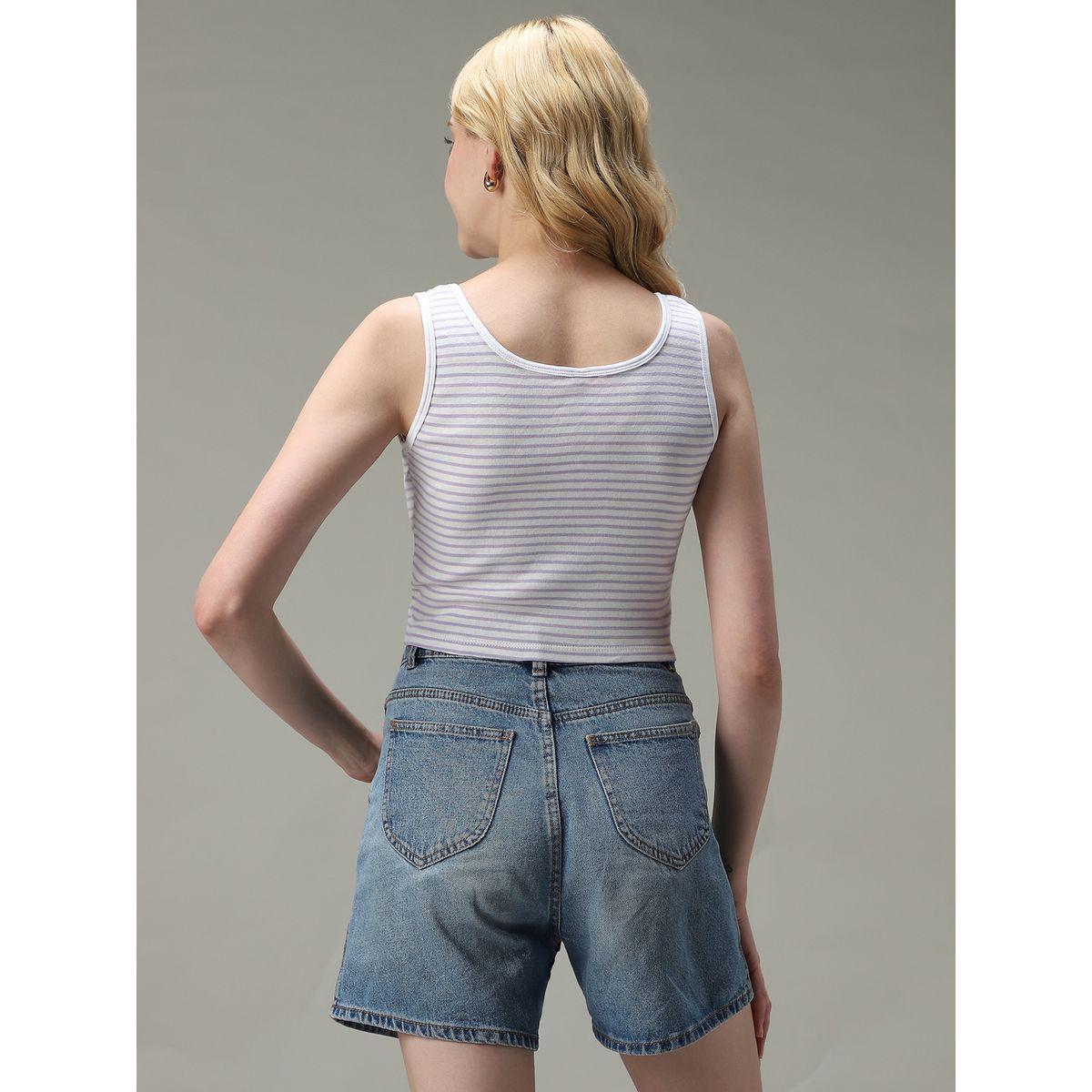 Outzidr X Styli Lilac Striped Ribbed Tank-women-clothing-tshirts-image-3