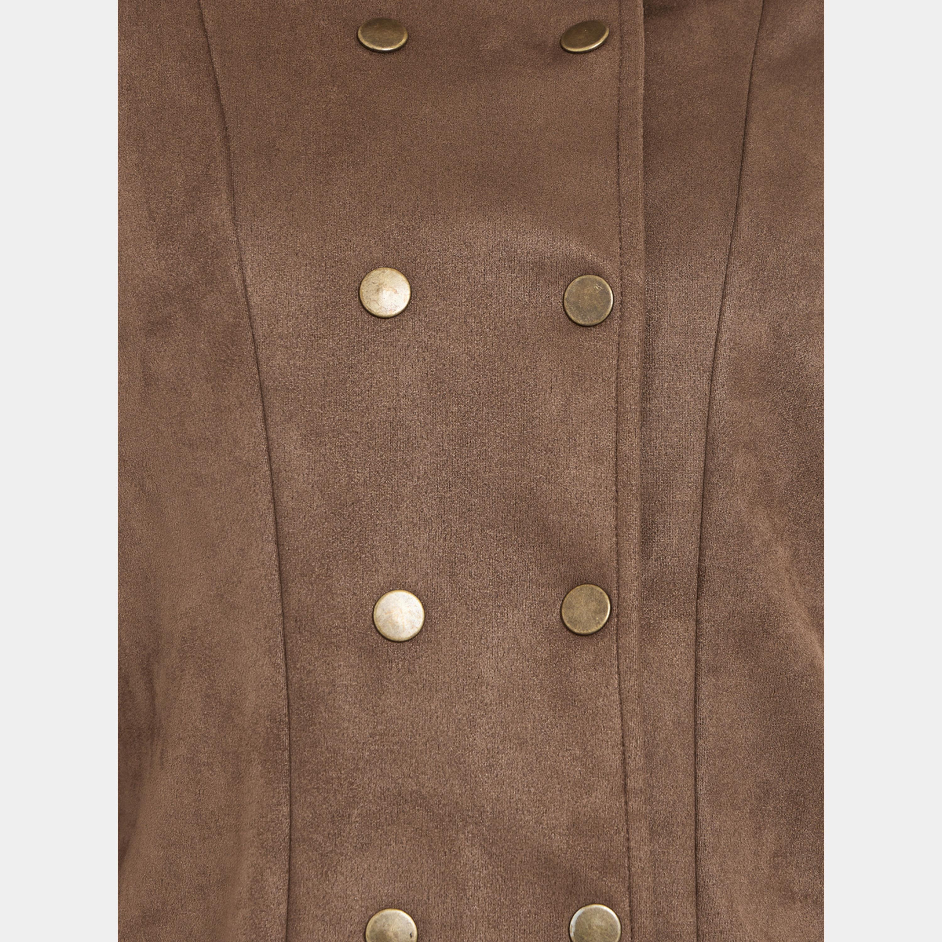 ستايلي - سترة نسائية سادة بأكمام طويلة وياقة وأزرار-women-winterwear-coatsandjackets-jackets-image-4