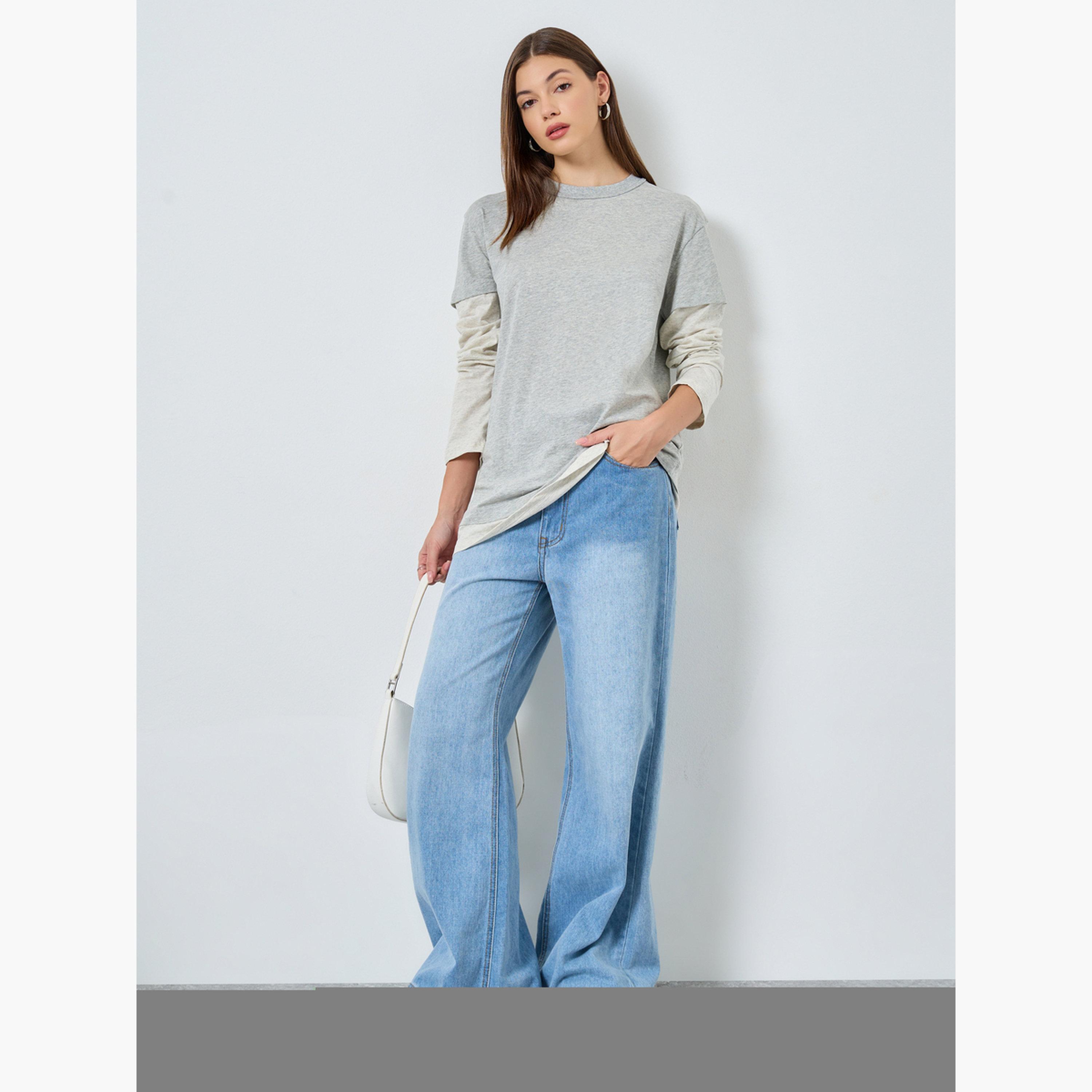 Styli Women Long Sleeve Twofer Style T-Shirt-women-clothing-tshirts-image-2