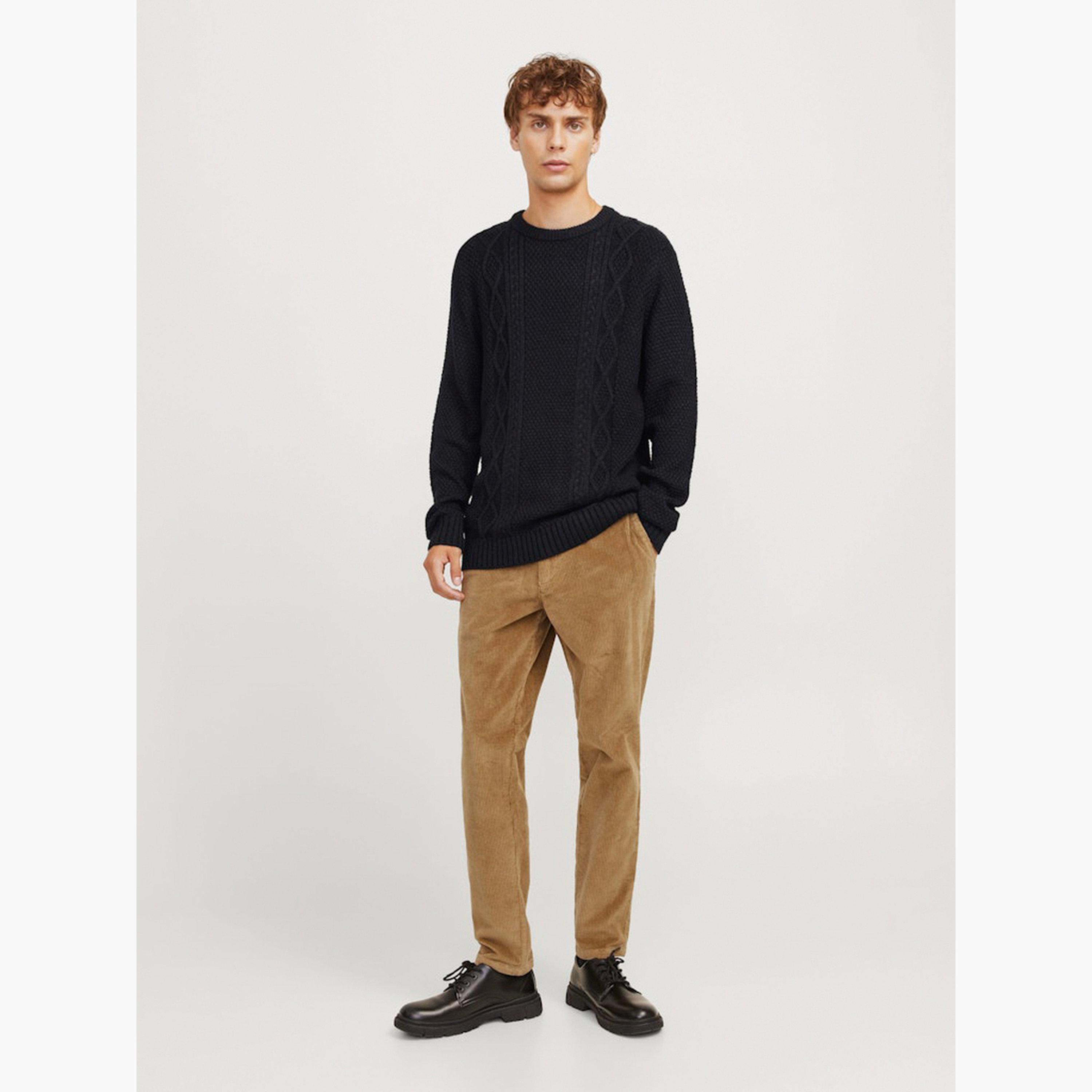 REBEL Men Jrebjosh Cable Knit Crew Neck Sweater-men-clothing-sweatersandpullovers-image-2