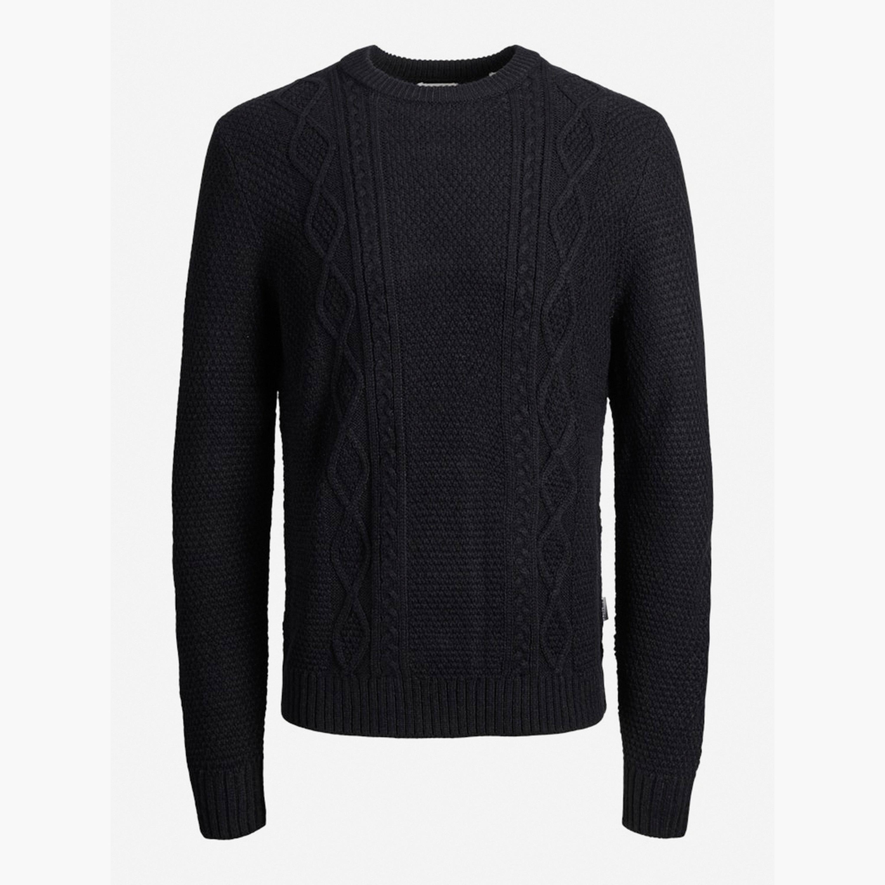 REBEL Men Jrebjosh Cable Knit Crew Neck Sweater-men-clothing-sweatersandpullovers-image-5
