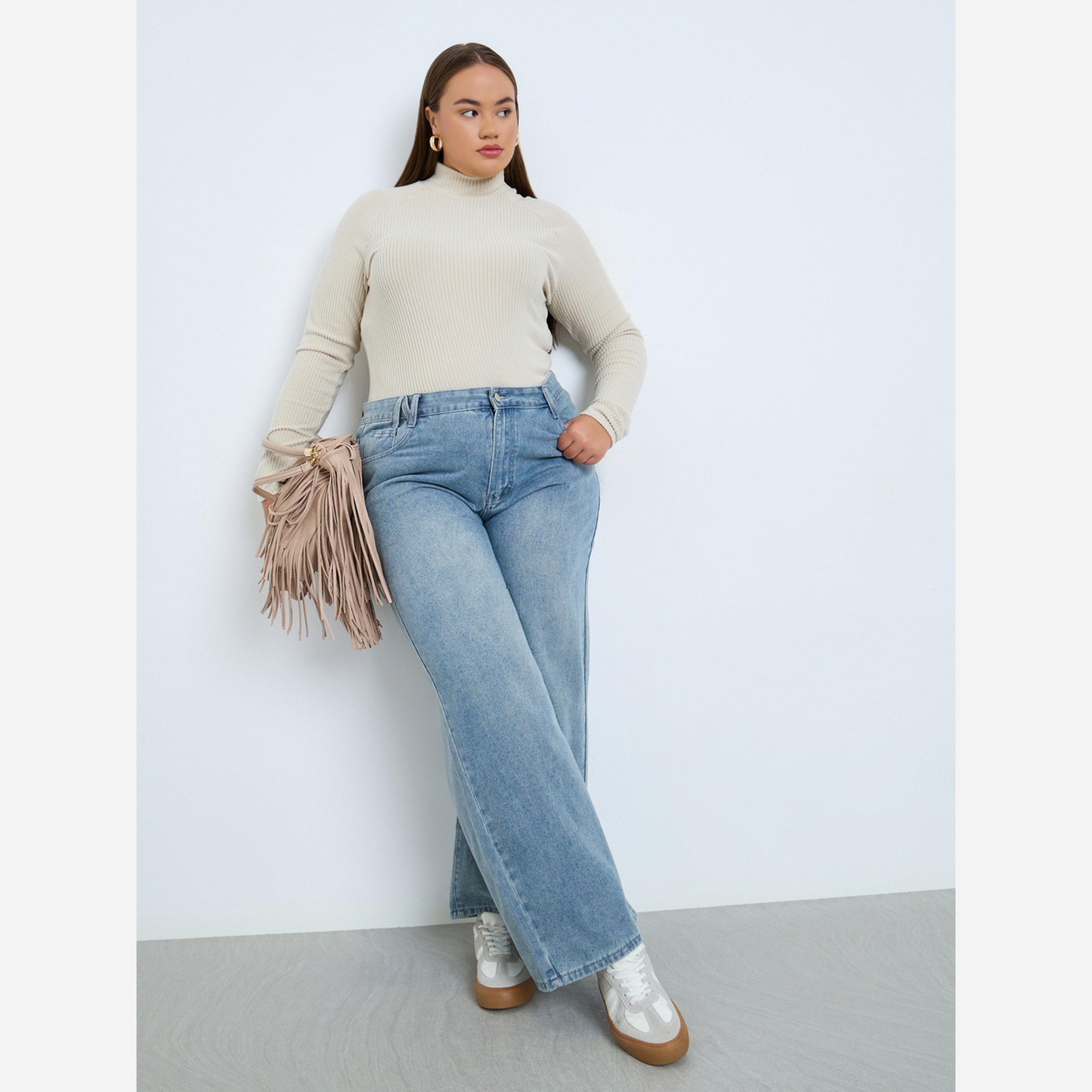 Styli Plus Size High-Rise Wide Leg Jeans-women-clothing-bottoms-jeans-image-2