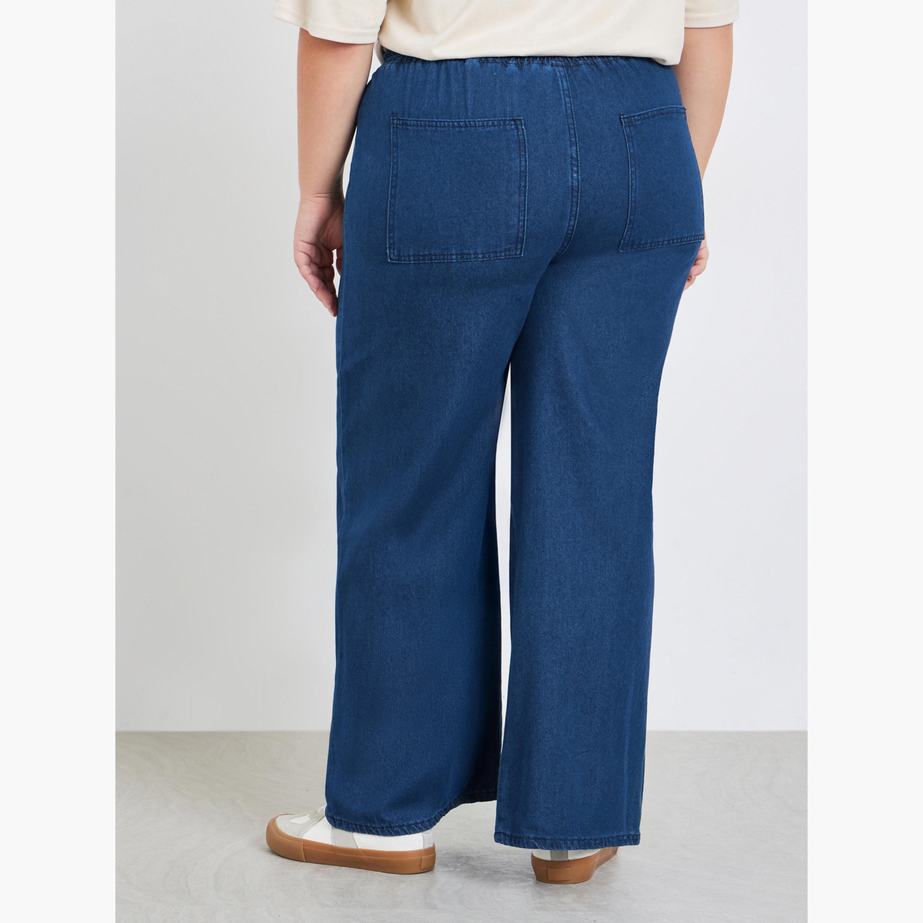 جينز كاجوال بمقاس كبير وأرجل واسعة-women-clothing-bottoms-jeans-image-4