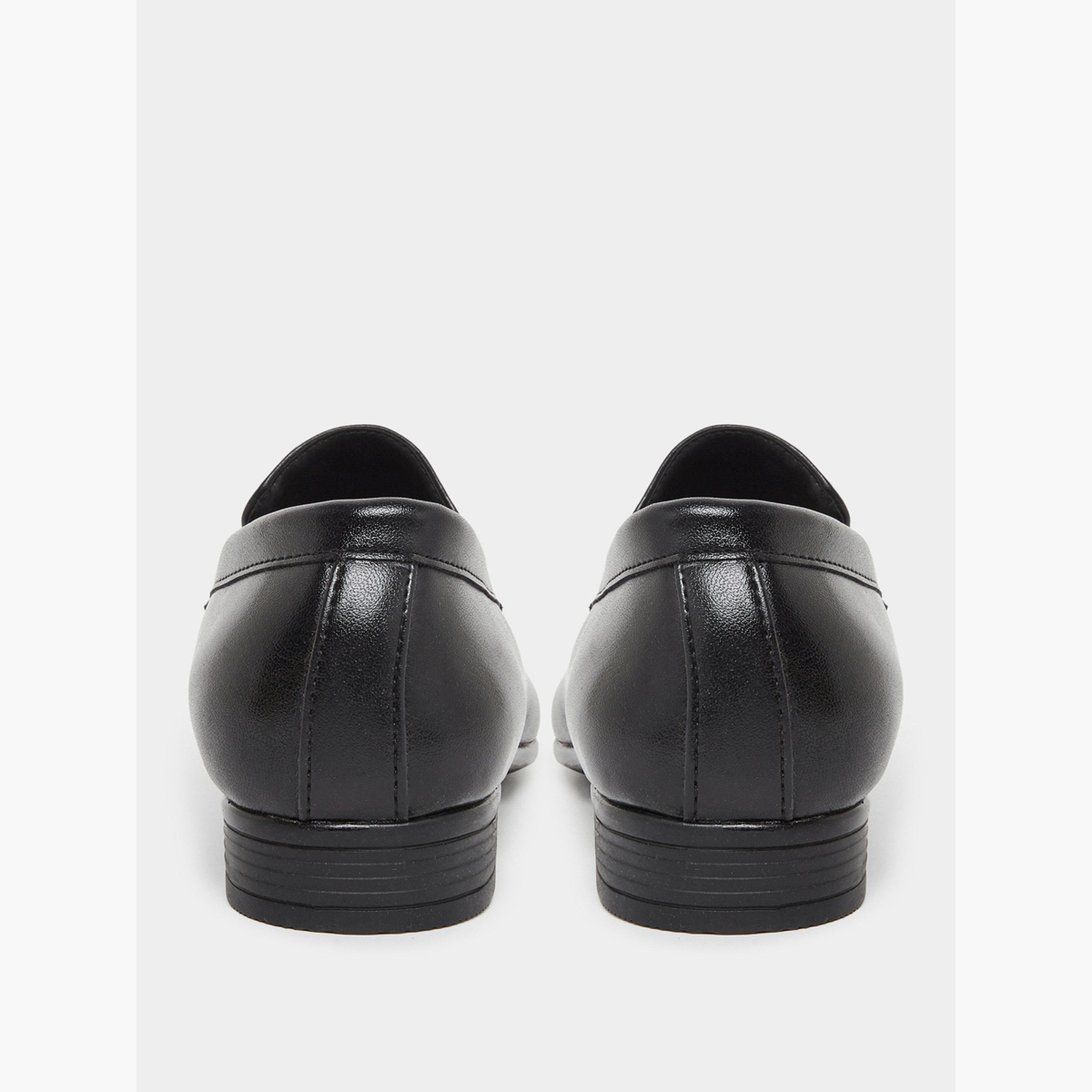 Styli Men Black Leather Formal Loafers-men-shoes-loafersandmoccasins-image-5