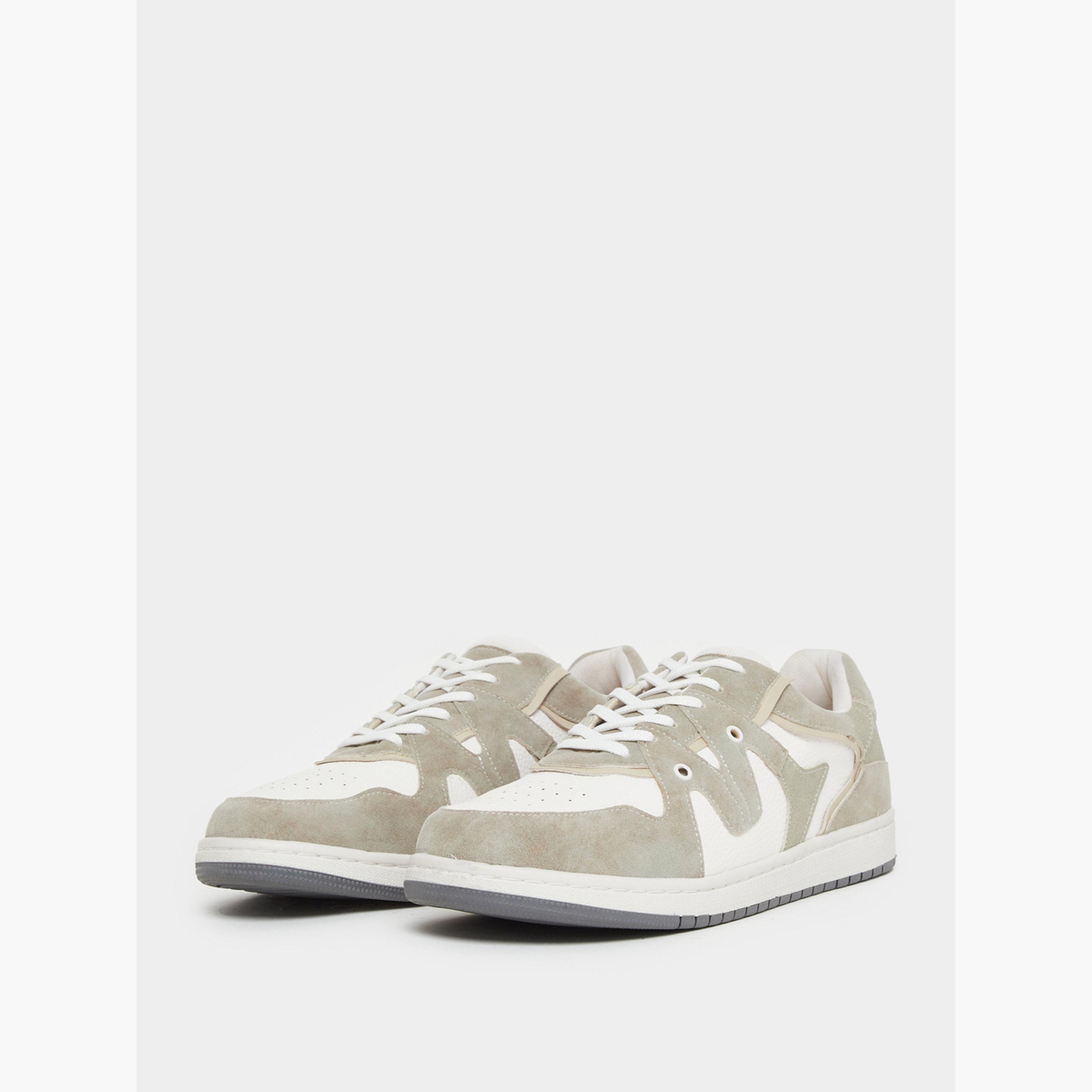 Styli Men Beige Suede Panel Sneakers-men-shoes-sneakers-image-1
