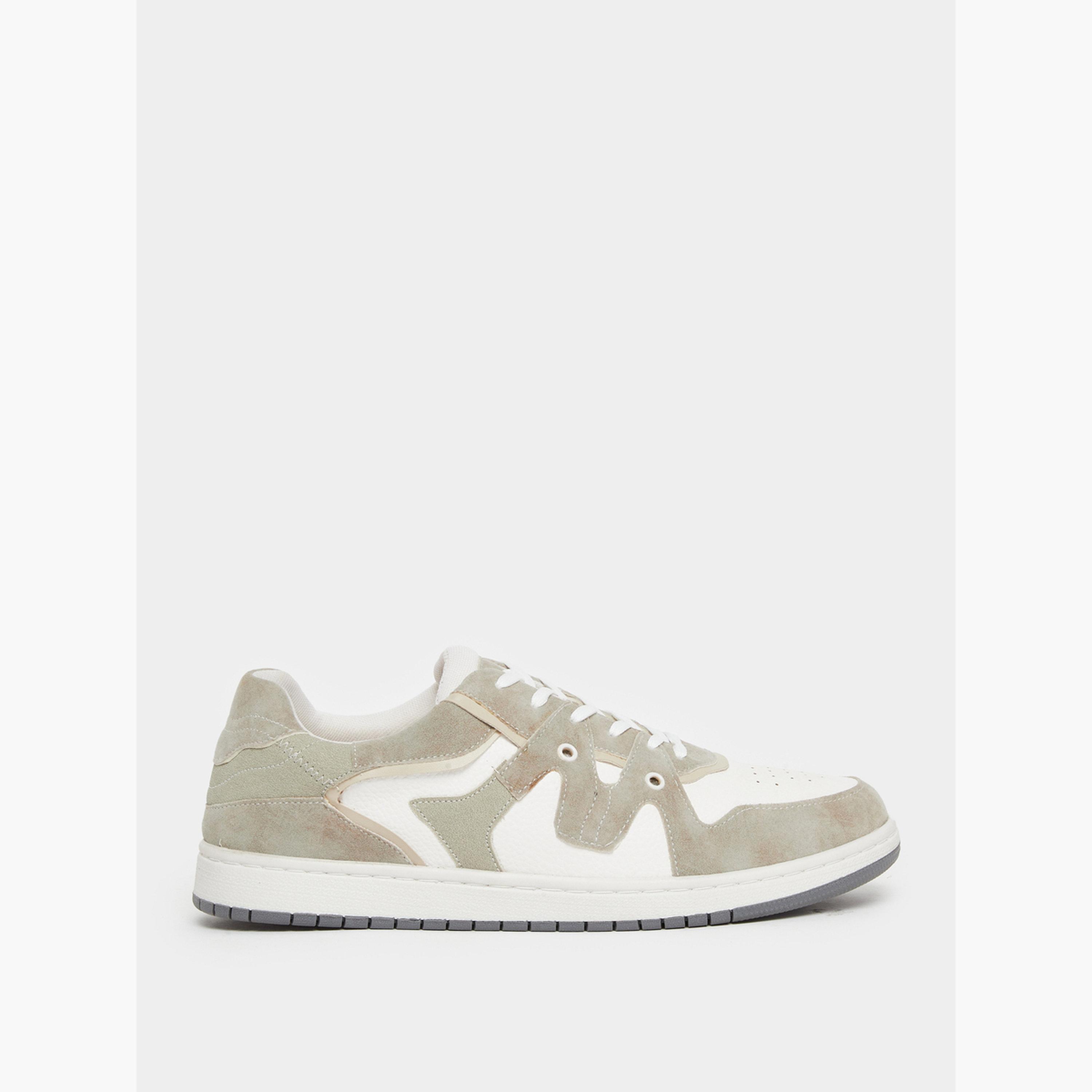 حذاء سنيكرز بألواح سويد-men-shoes-sneakers-image-2