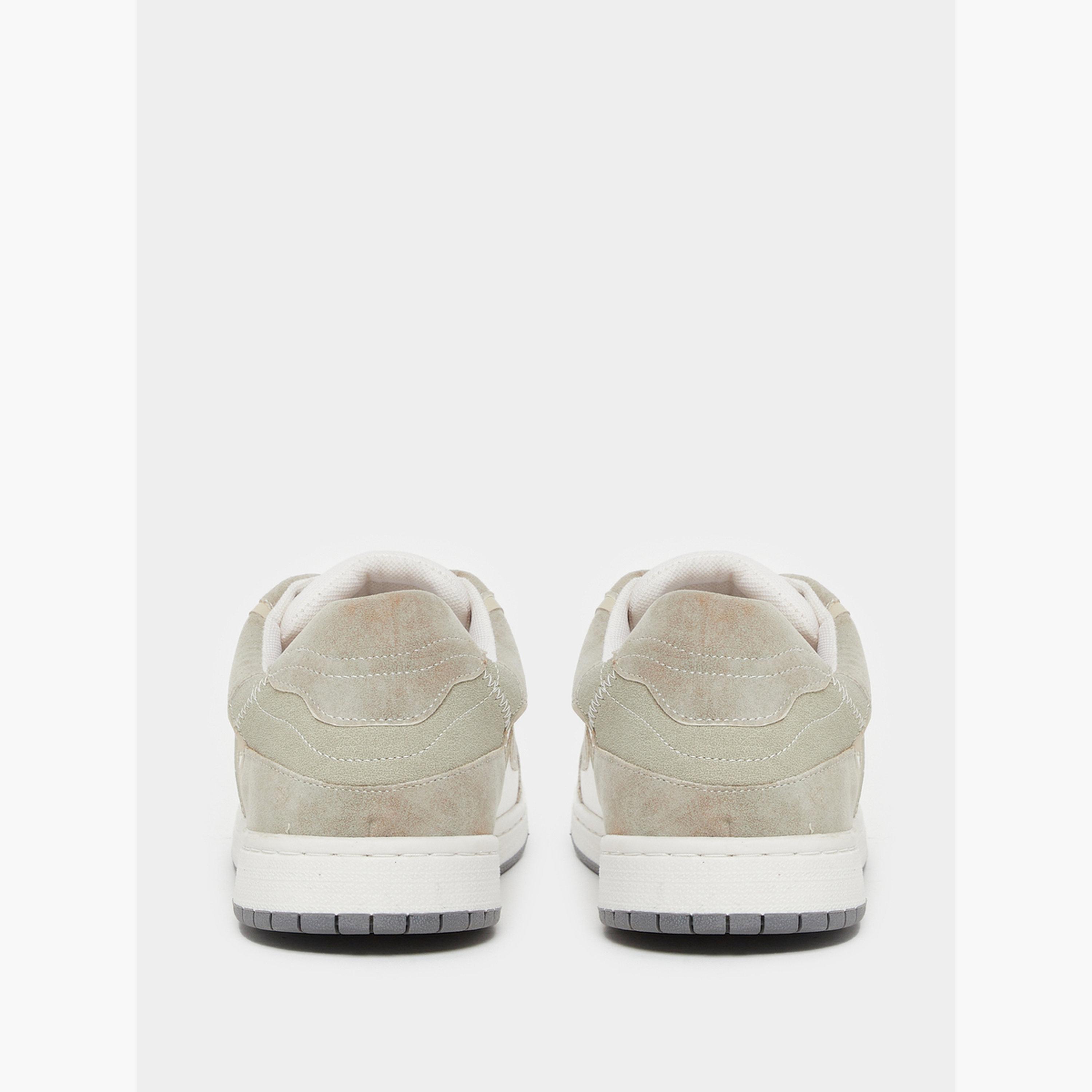 Styli Men Beige Suede Panel Sneakers-men-shoes-sneakers-image-5