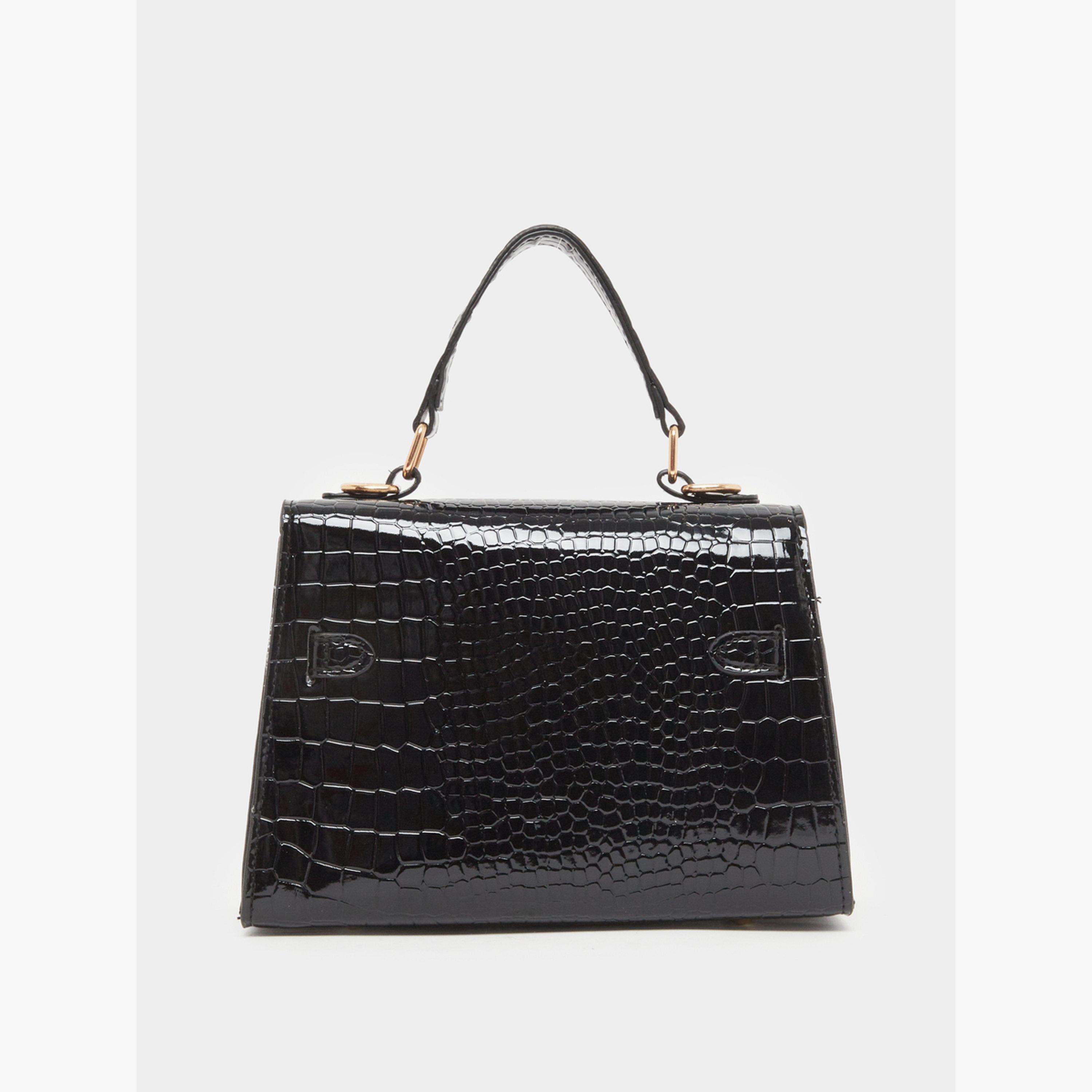 حقيبة يد بنقشة جلد التمساح-women-bagsandwallets-handbags-image-2