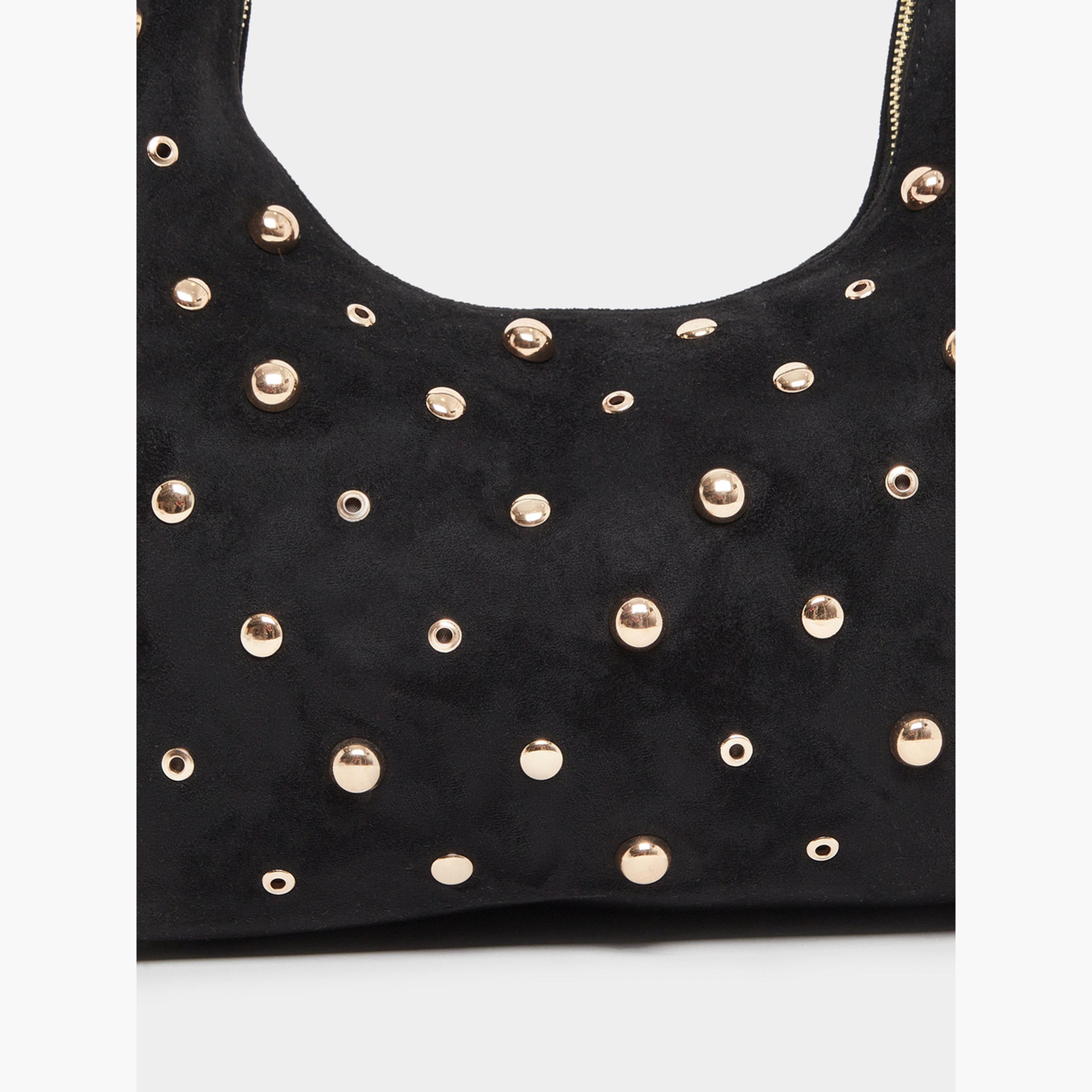 حقيبة كتف سويد مزينة بمسامير-women-bagsandwallets-handbags-image-3