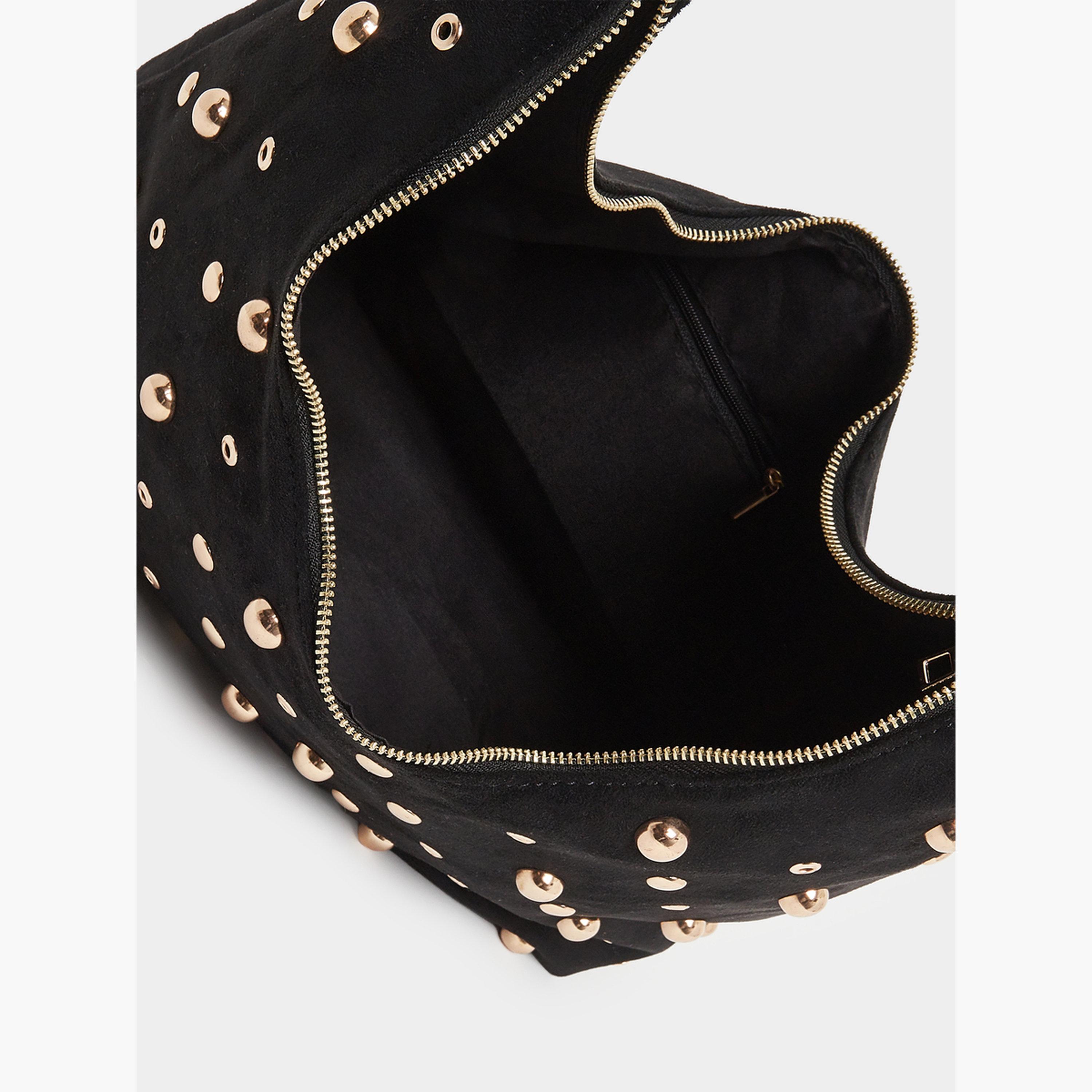 حقيبة كتف سويد مزينة بمسامير-women-bagsandwallets-handbags-image-4