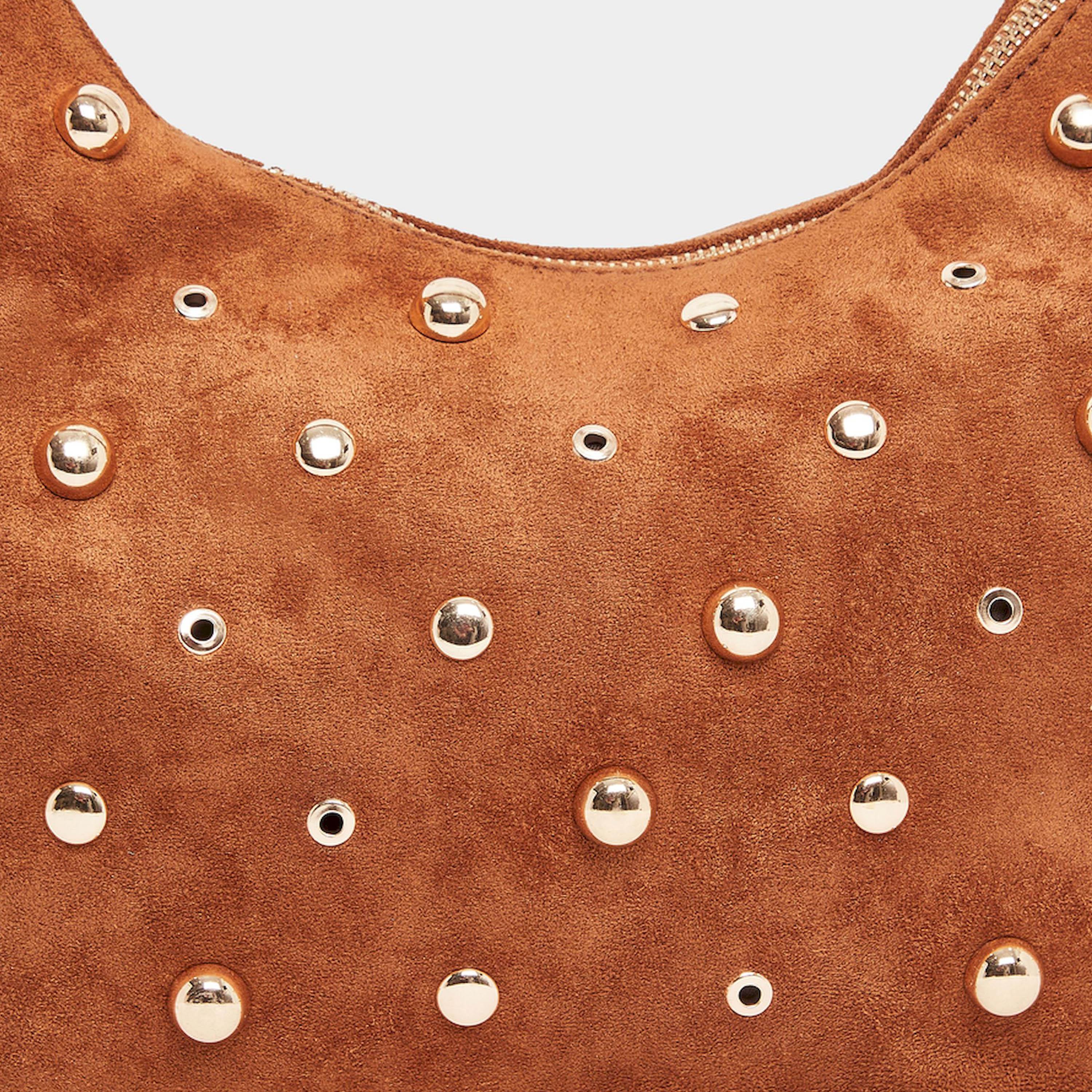 حقيبة كتف سويد مزينة بمسامير-women-bagsandwallets-handbags-image-2