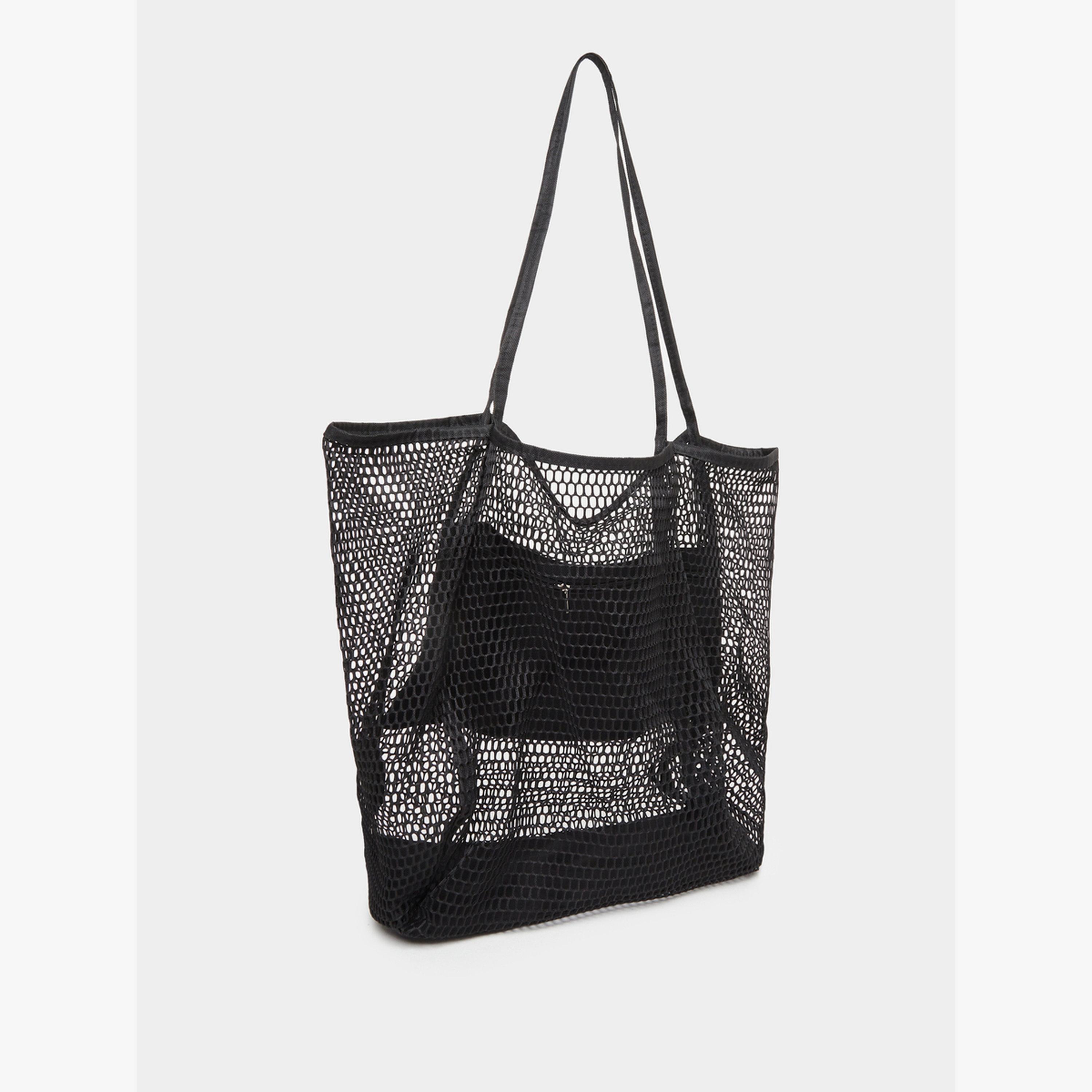حقيبة شاطئ شبكية بتصميم توت-women-bagsandwallets-handbags-image-1