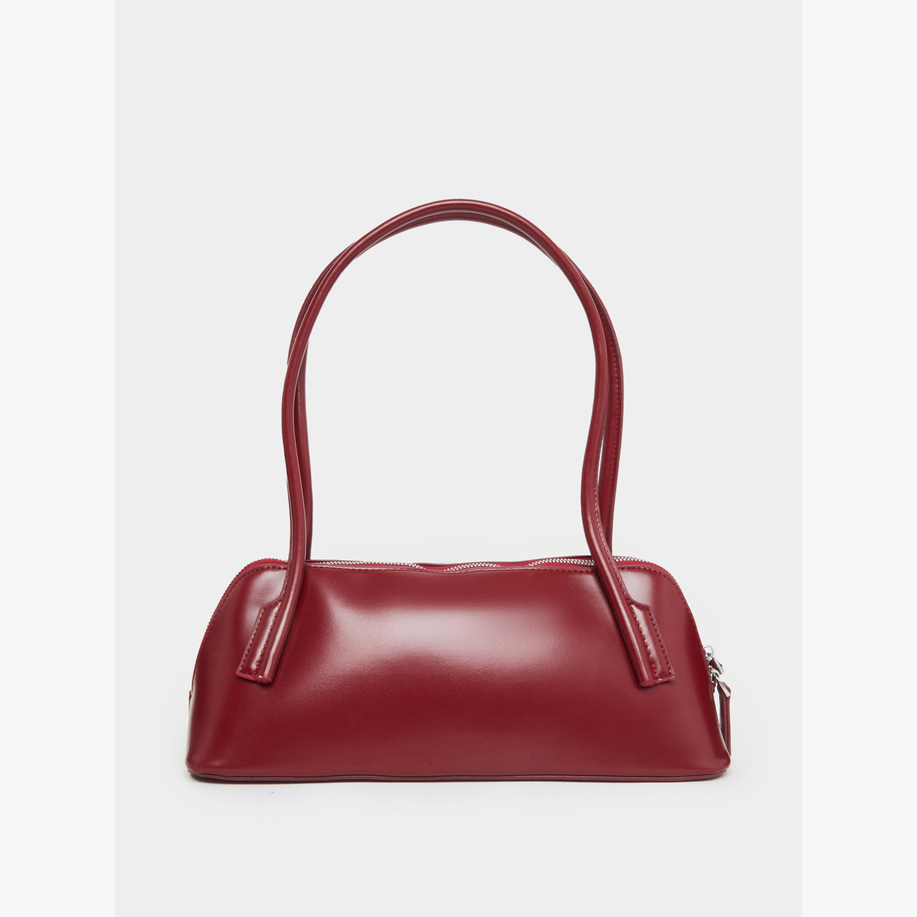 Styli Burgundy Shoulder Bag with Dual Handles-women-bagsandwallets-handbags-image-2