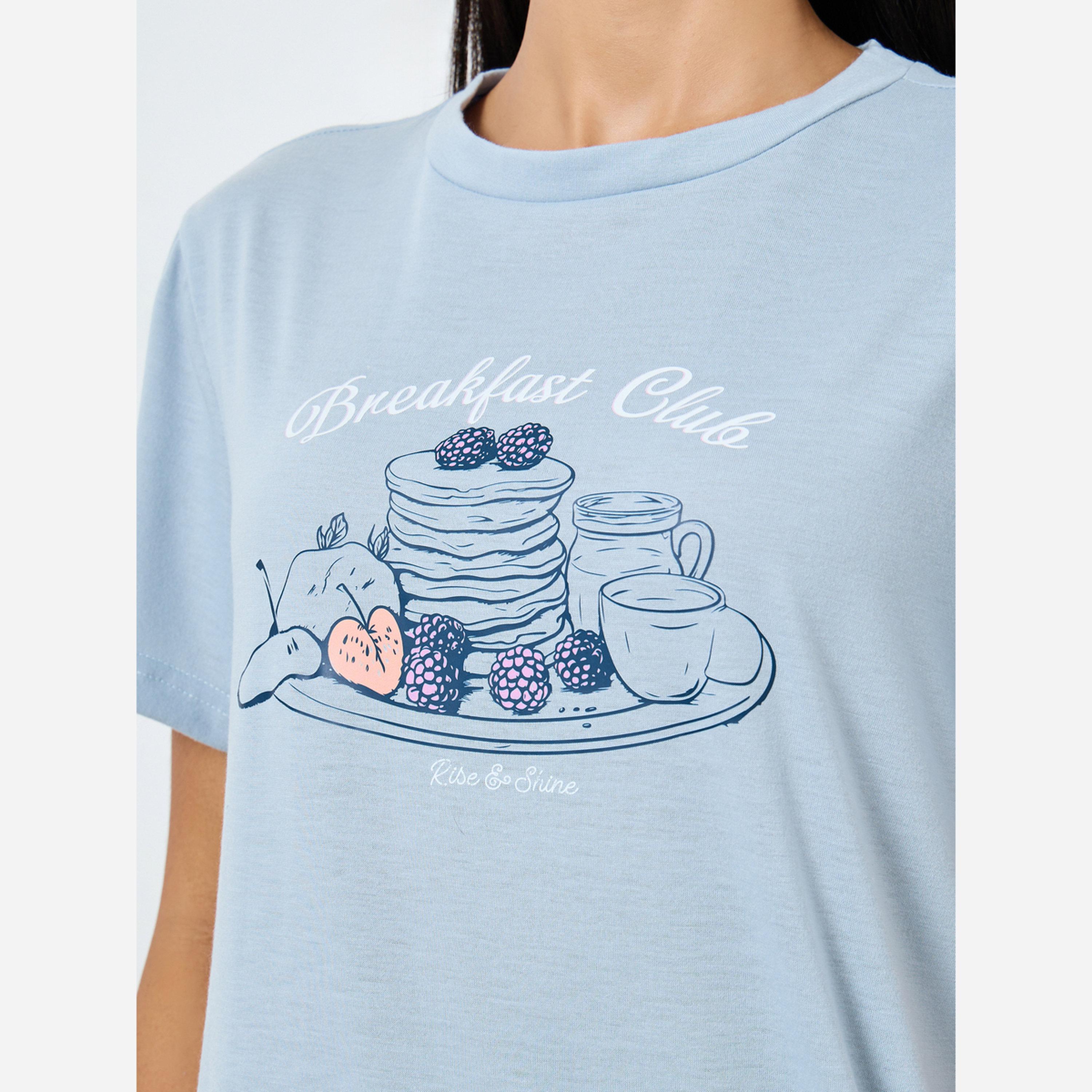 ستايلي - فستان نوم طبعة Breakfast Club-women-clothing-nightwear-nighties-image-4