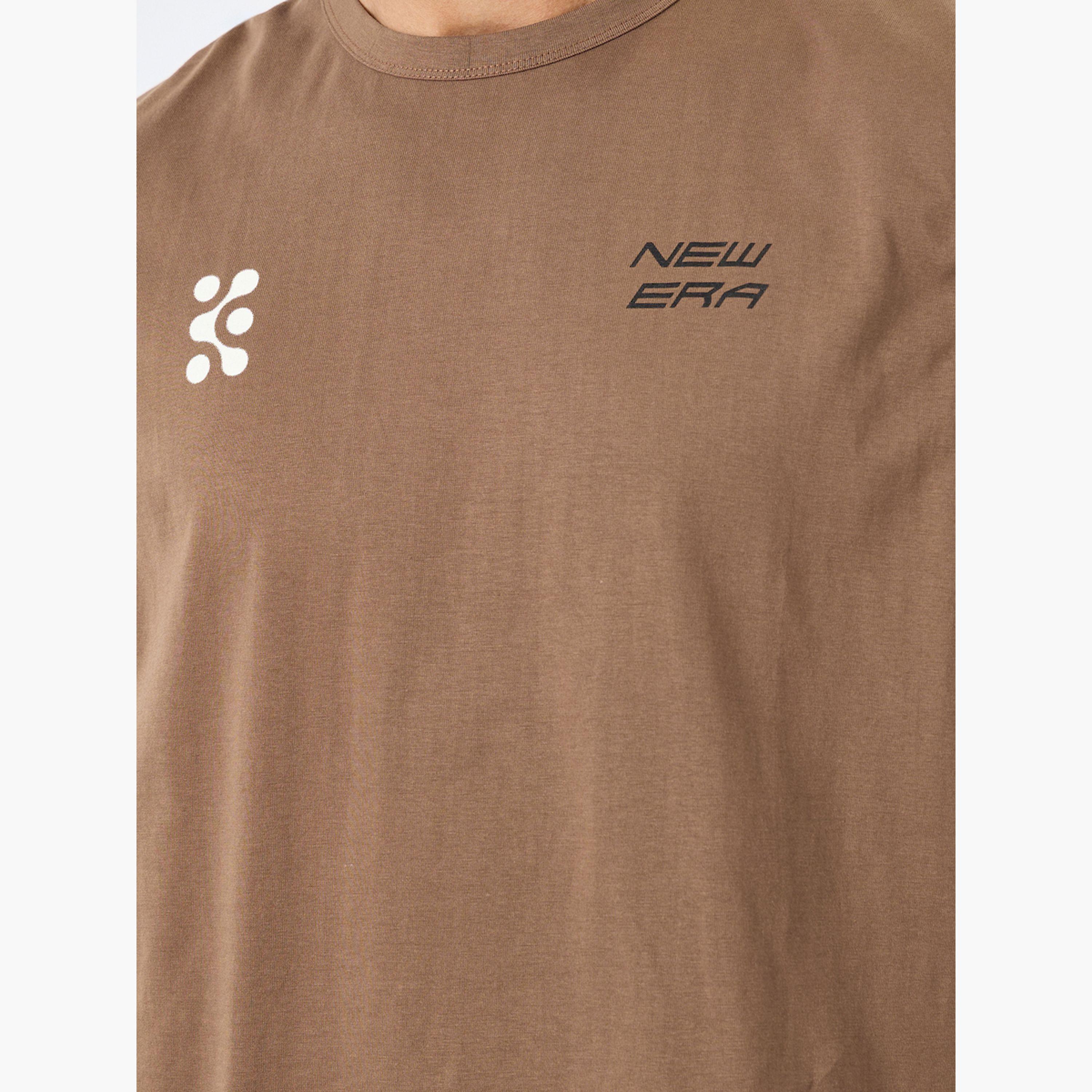 Styli Men Brown Back Print Oversized Tank-men-clothing-tshirtsandpolos-tshirts-image-4