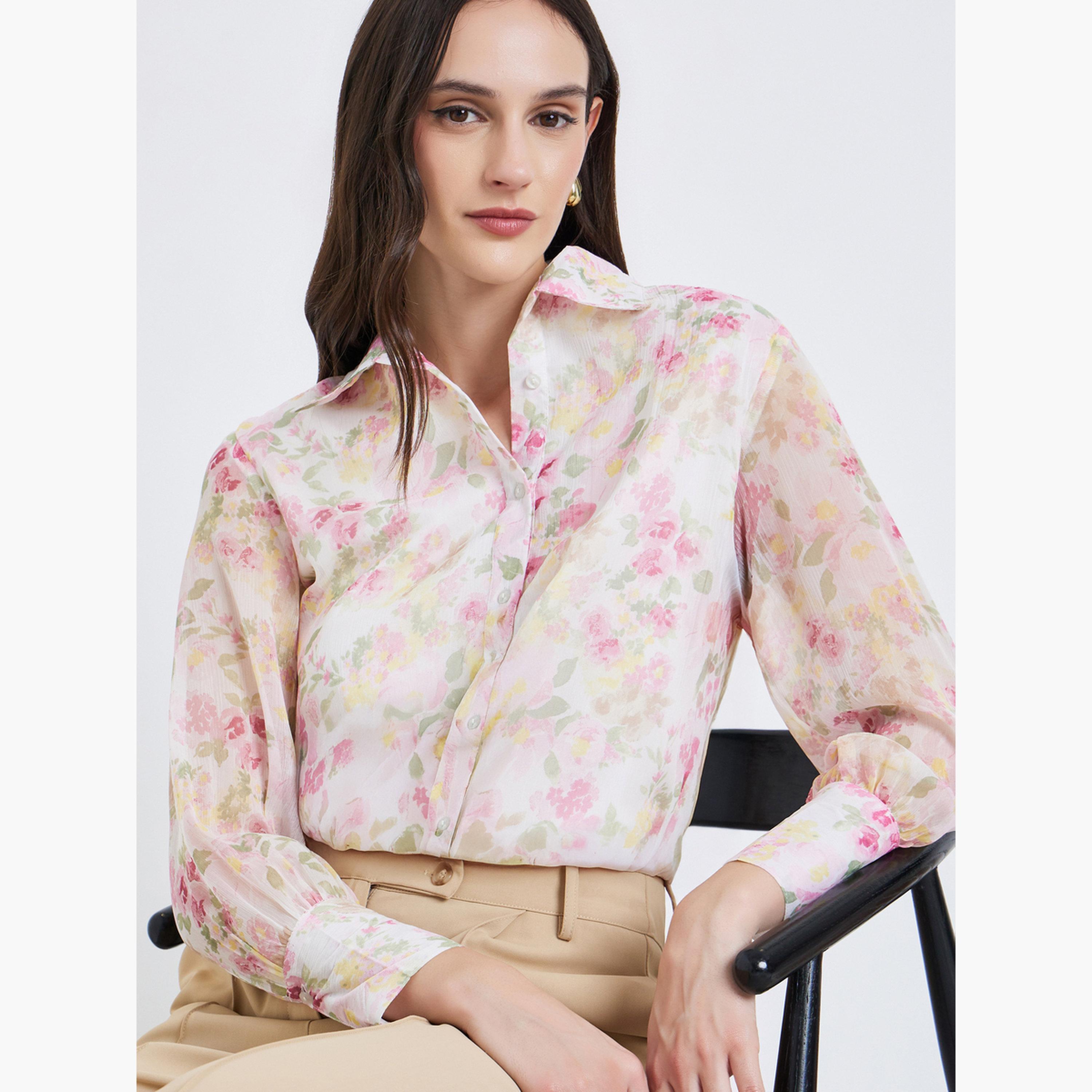 Styli Women Floral Print Long Sleeve Shirt-women-clothing-shirtsandblouses-shirts-image-3