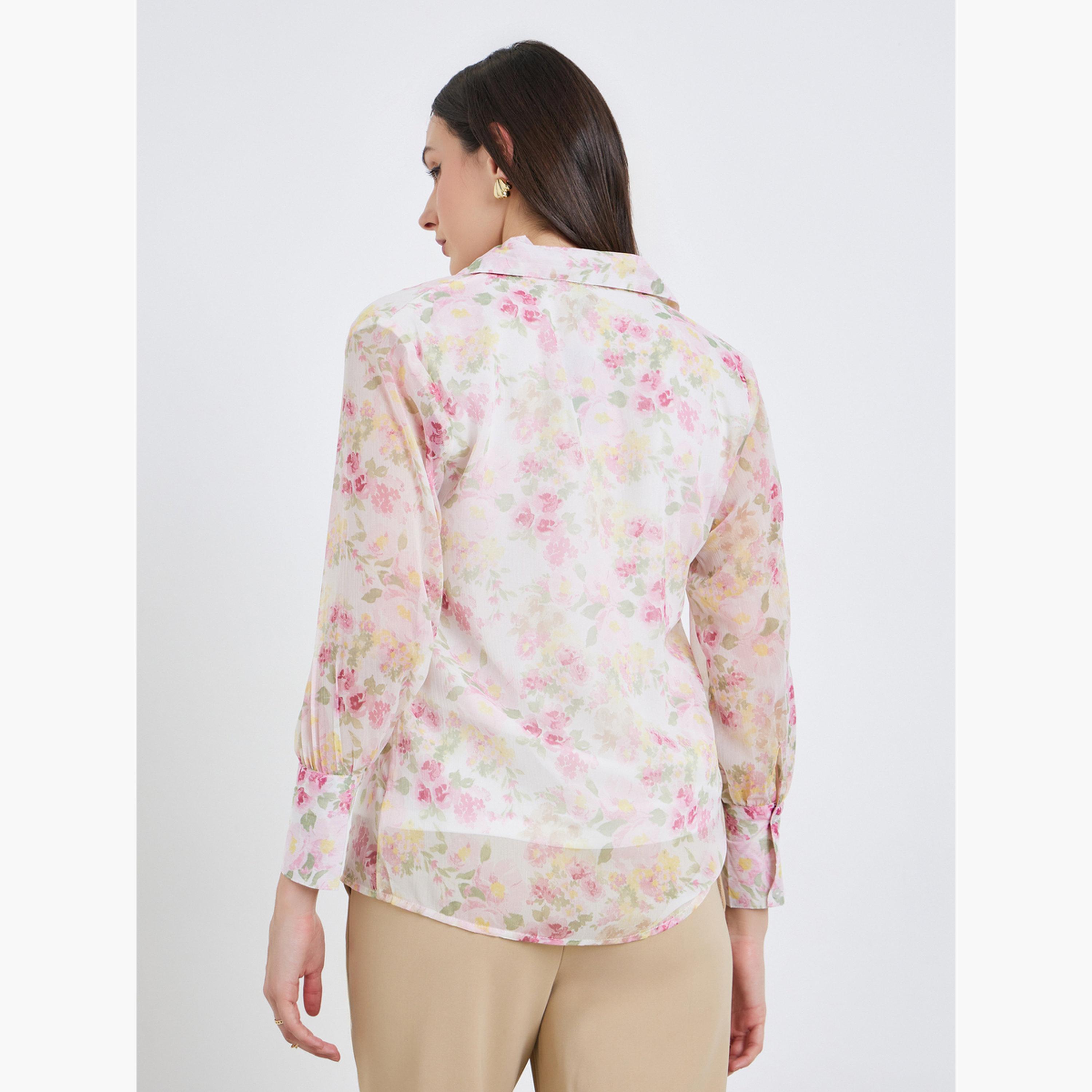 Styli Women Floral Print Long Sleeve Shirt-women-clothing-shirtsandblouses-shirts-image-5