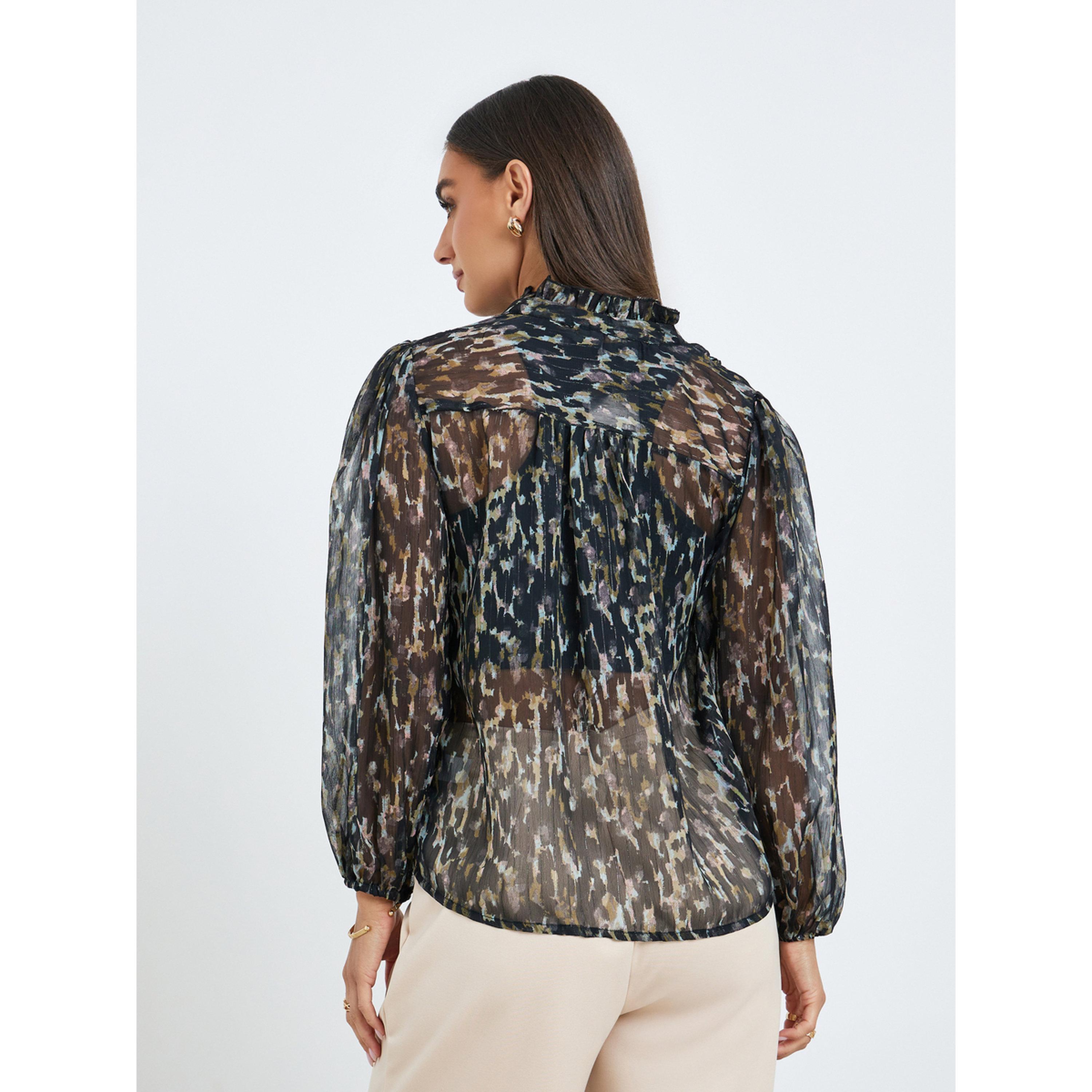 بلوزة شفافة بأكمام منفوخة وطبعة-women-clothing-shirtsandblouses-blouses-image-5