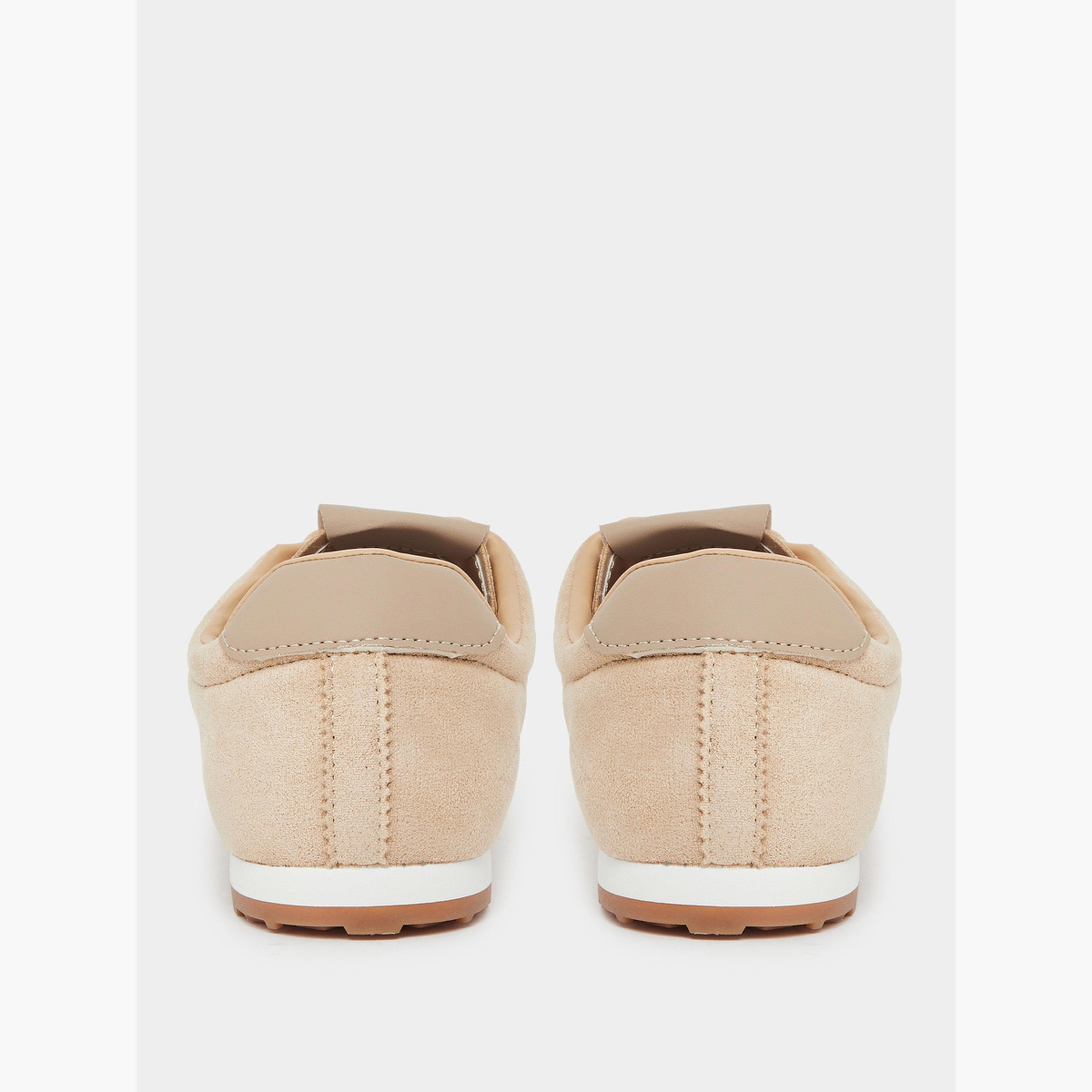 Styli Tan Suede-Look Lace-Up Sneakers-women-shoes-sneakers-image-4
