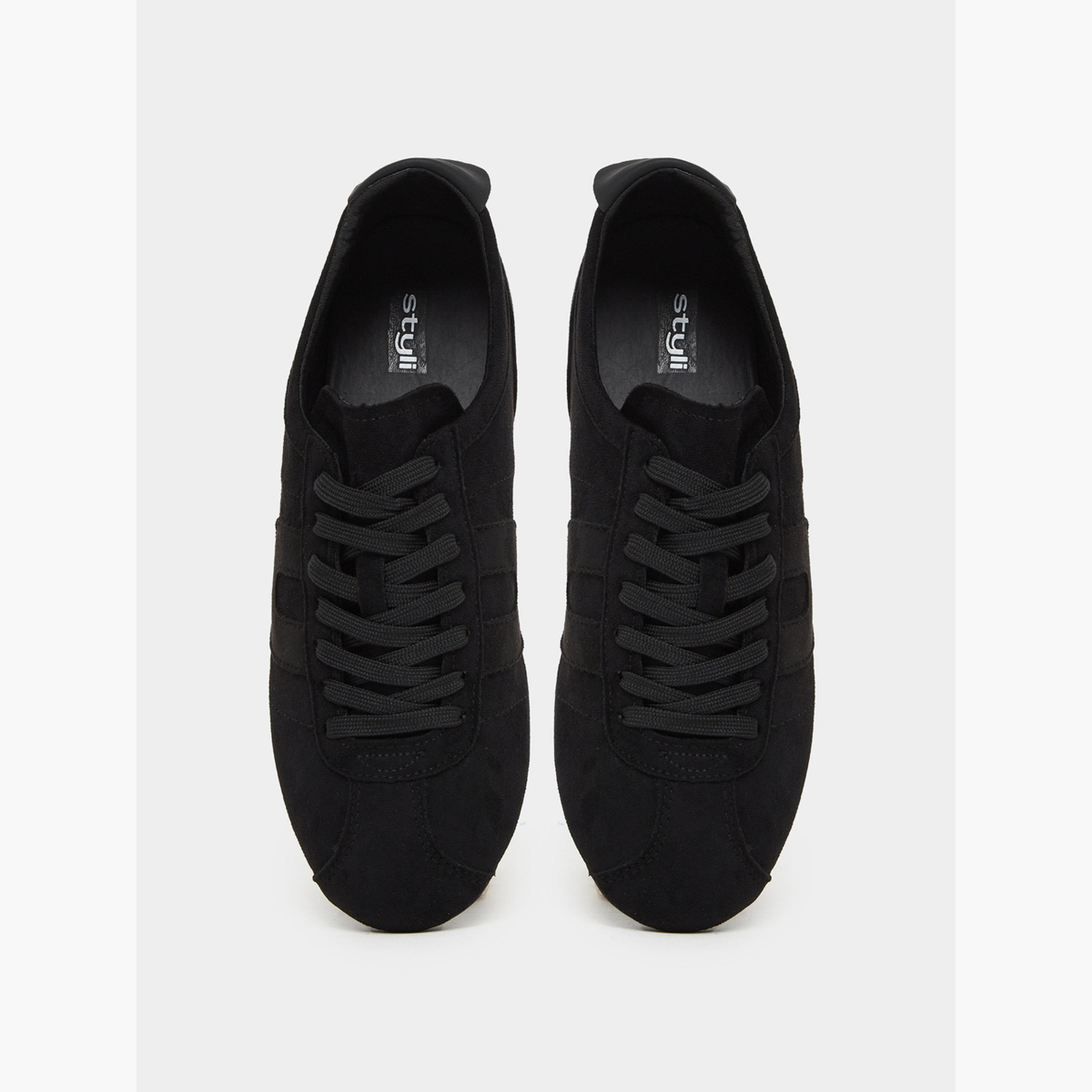 Styli Women Black Retro Style Sneakers-women-shoes-sneakers-image-5