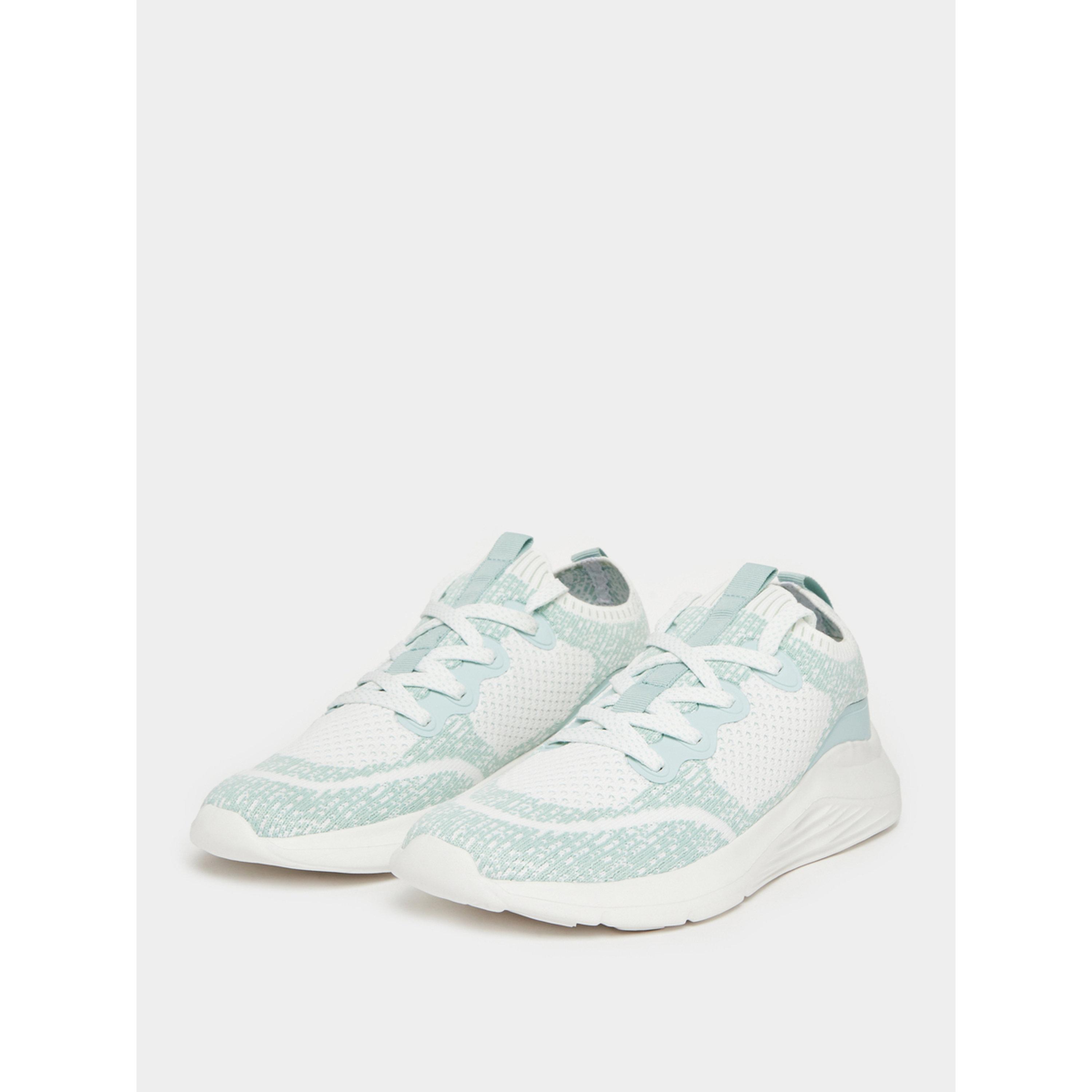 Styli Women Green Textile Knit Sneakers-women-shoes-sneakers-image-1