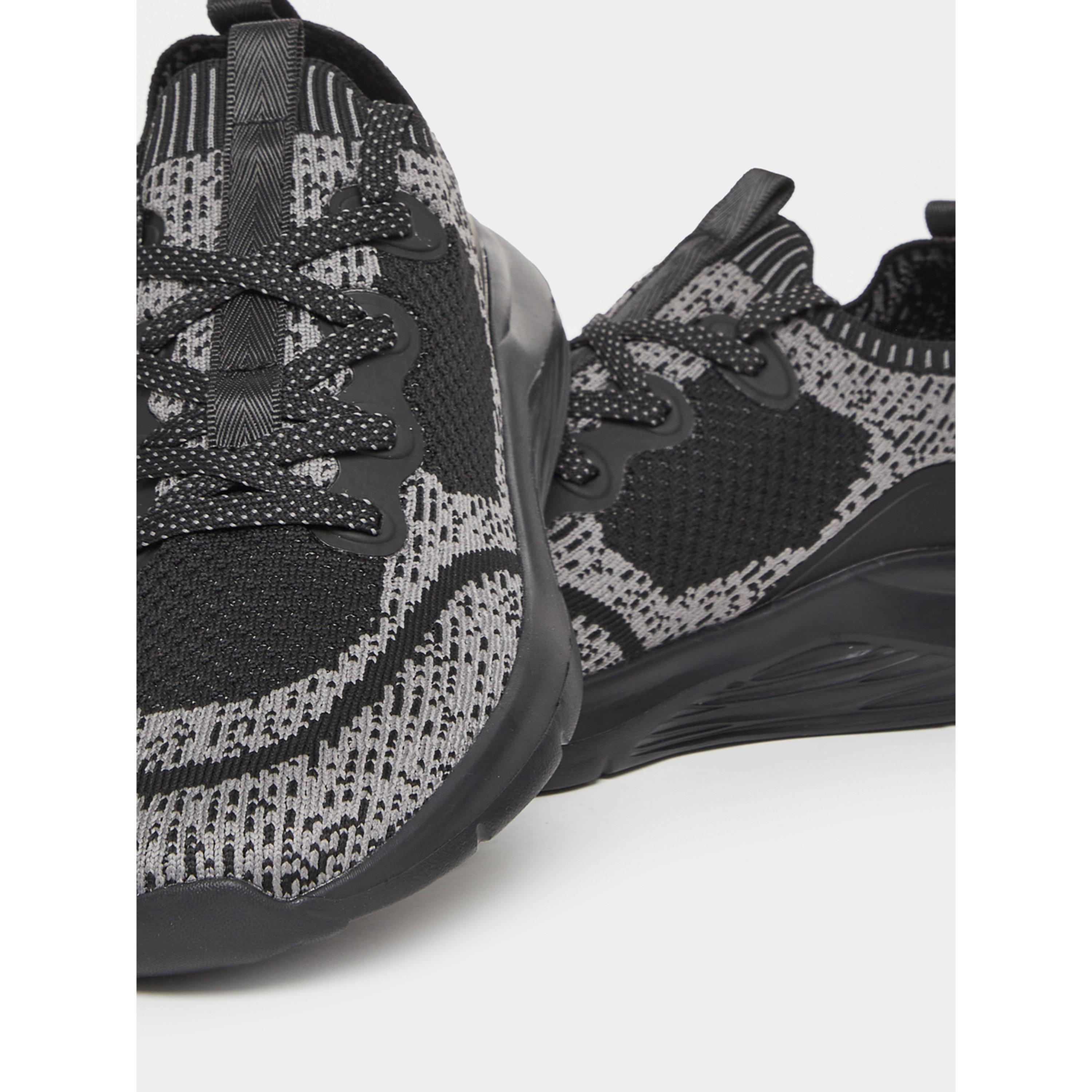 Styli Women Black Textile Knit Sneakers-women-shoes-sneakers-image-4