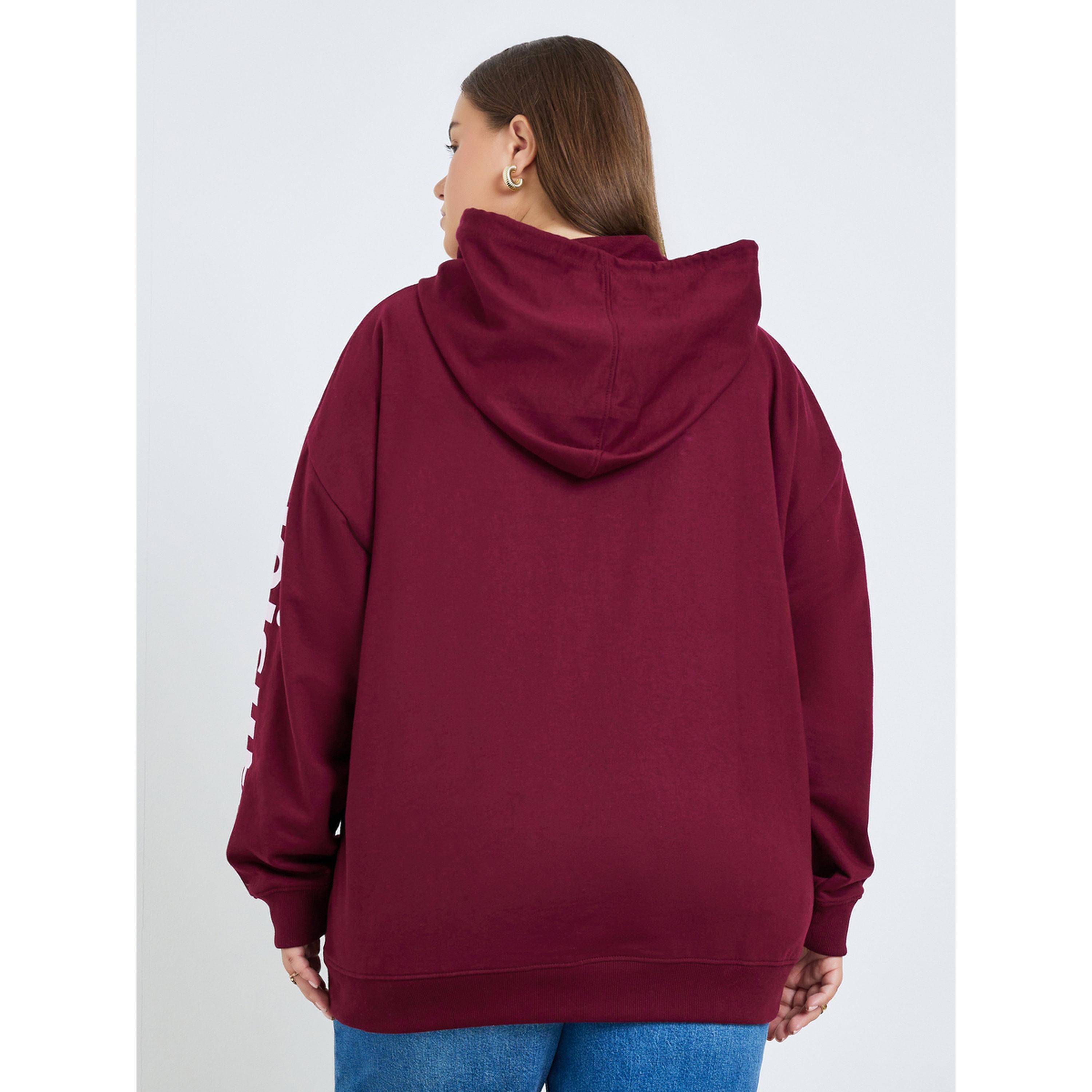 هودي بمقاس كبير مطبع بطبعة كتابة-women-clothing-hoodiesandsweatshirts-hoodies-image-5