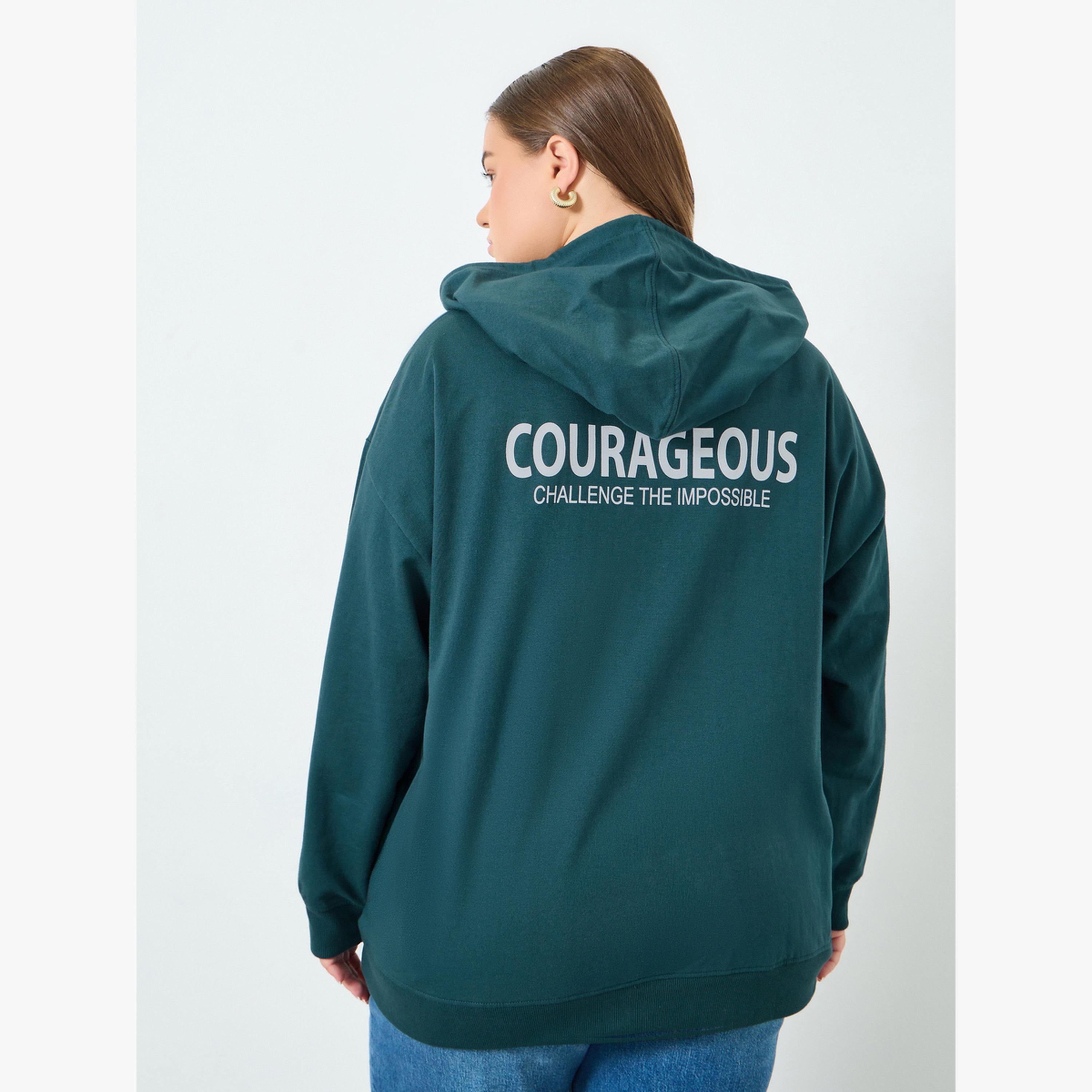 هودي طويل بمقاس كبير وطبعة كتابة-women-clothing-hoodiesandsweatshirts-hoodies-image-4