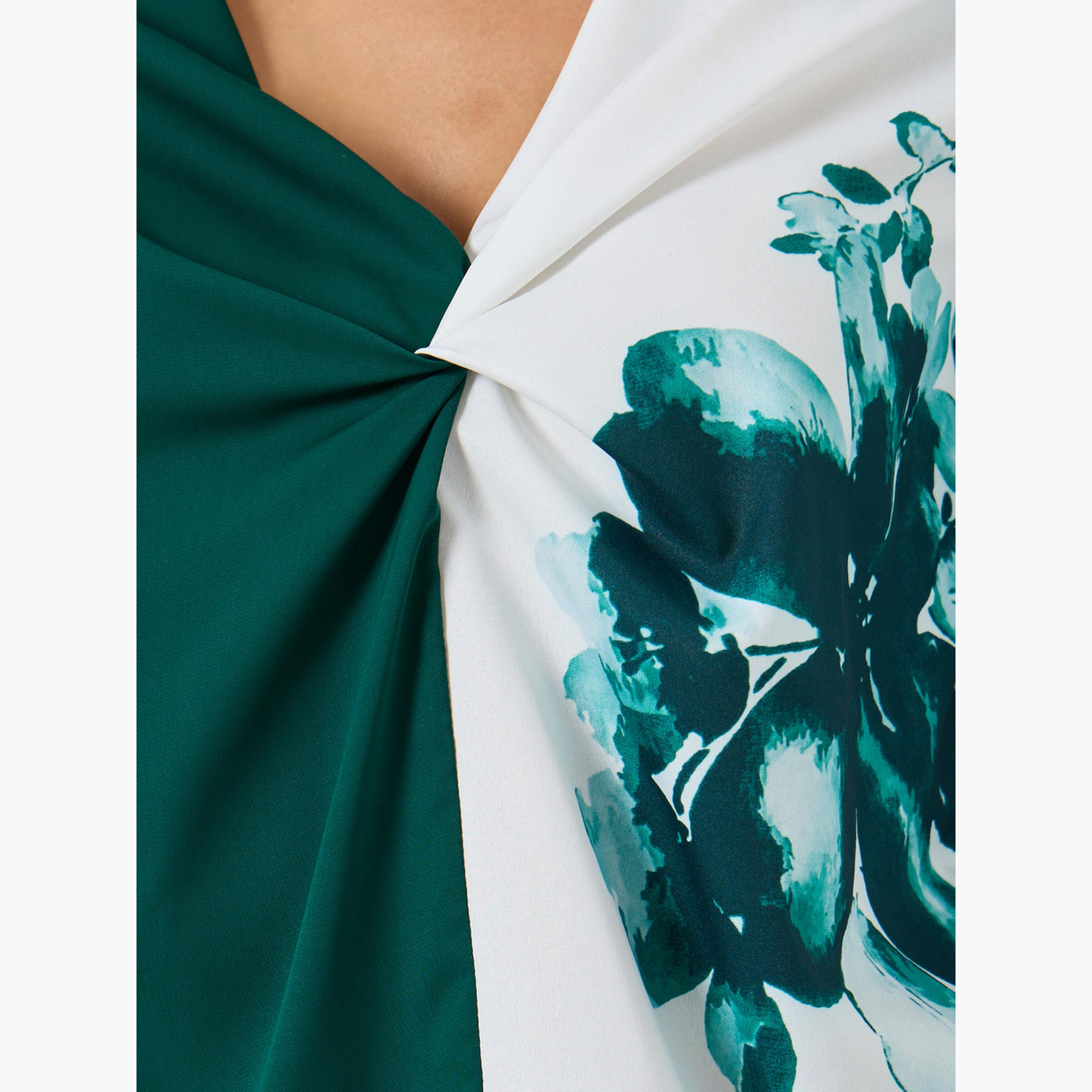 Take Two Floral Printed Ruffle Front Detail Long Sleeve Top-women-clothing-shirtsandblouses-blouses-image-5