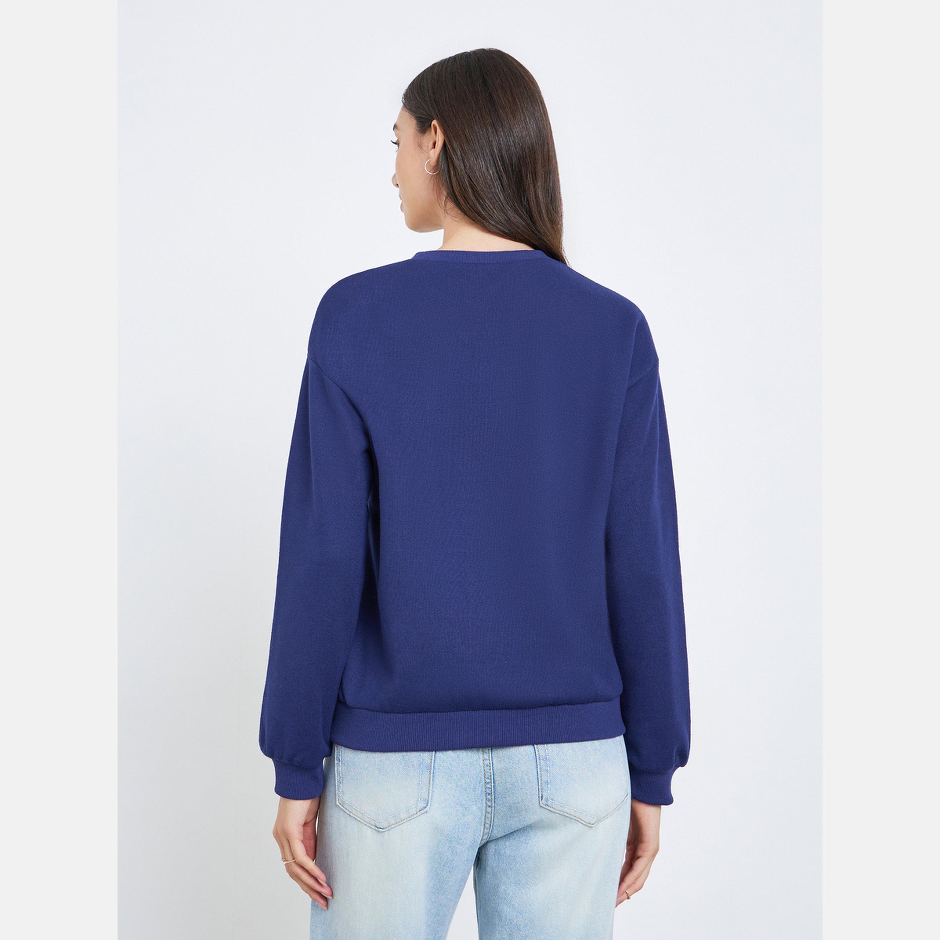 Take Two Solid Round Neck Long Sleeves Women's Sweatshirt-women-winterwear-hoodiesandsweatshirts-sweatshirts-image-5