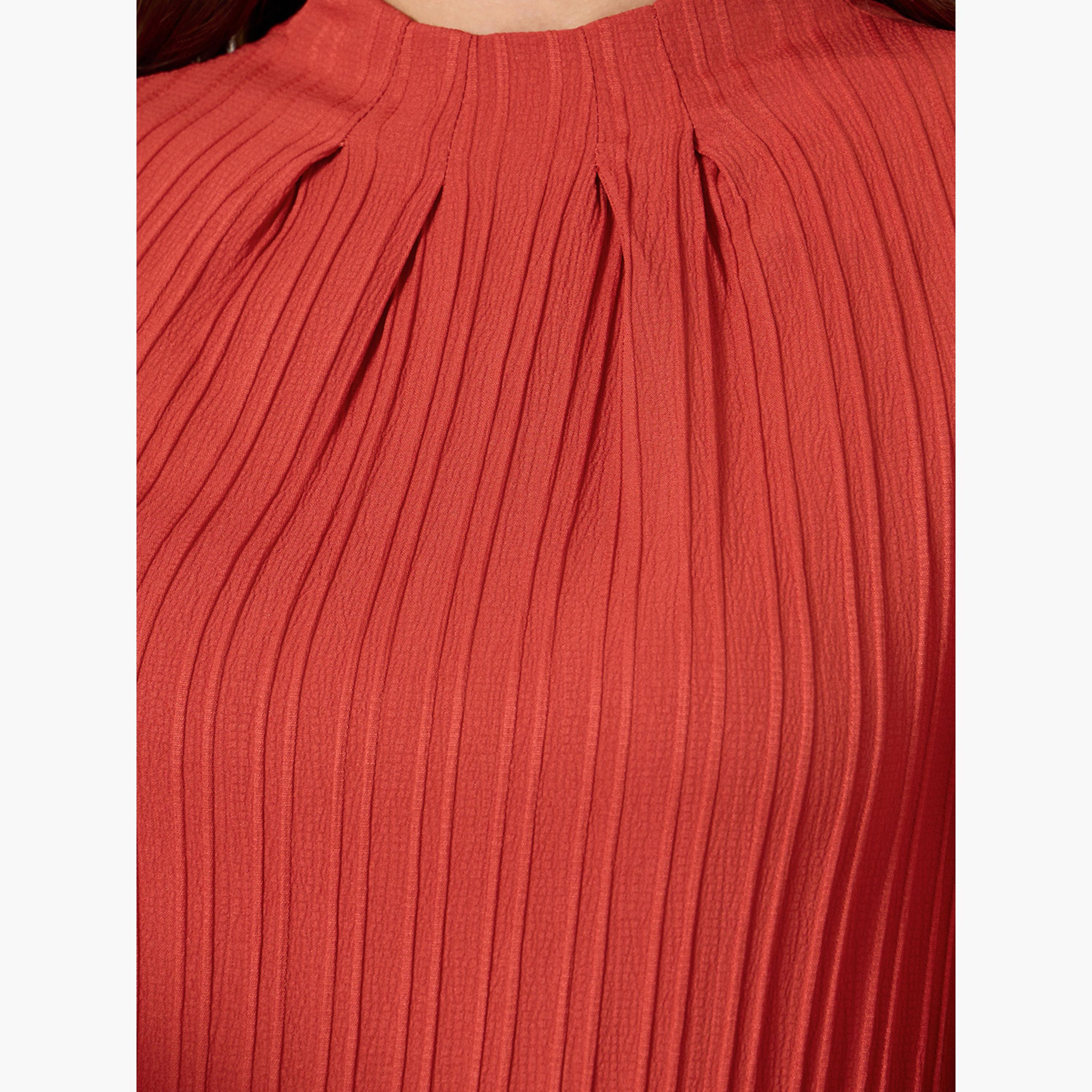 Take Two Textured Pleated Puff Sleeve Top-women-clothing-shirtsandblouses-blouses-image-5
