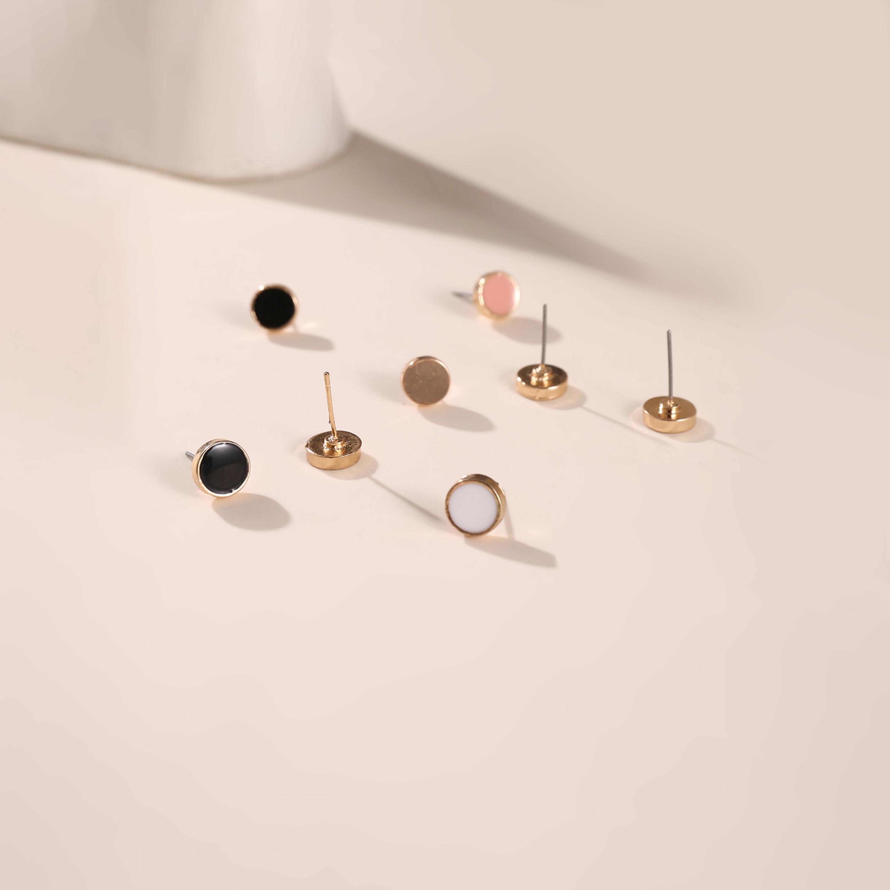 Take Two Set of 4 - Round Stud Earrings-women-watchesandjewellery-jewellery-earrings-image-3