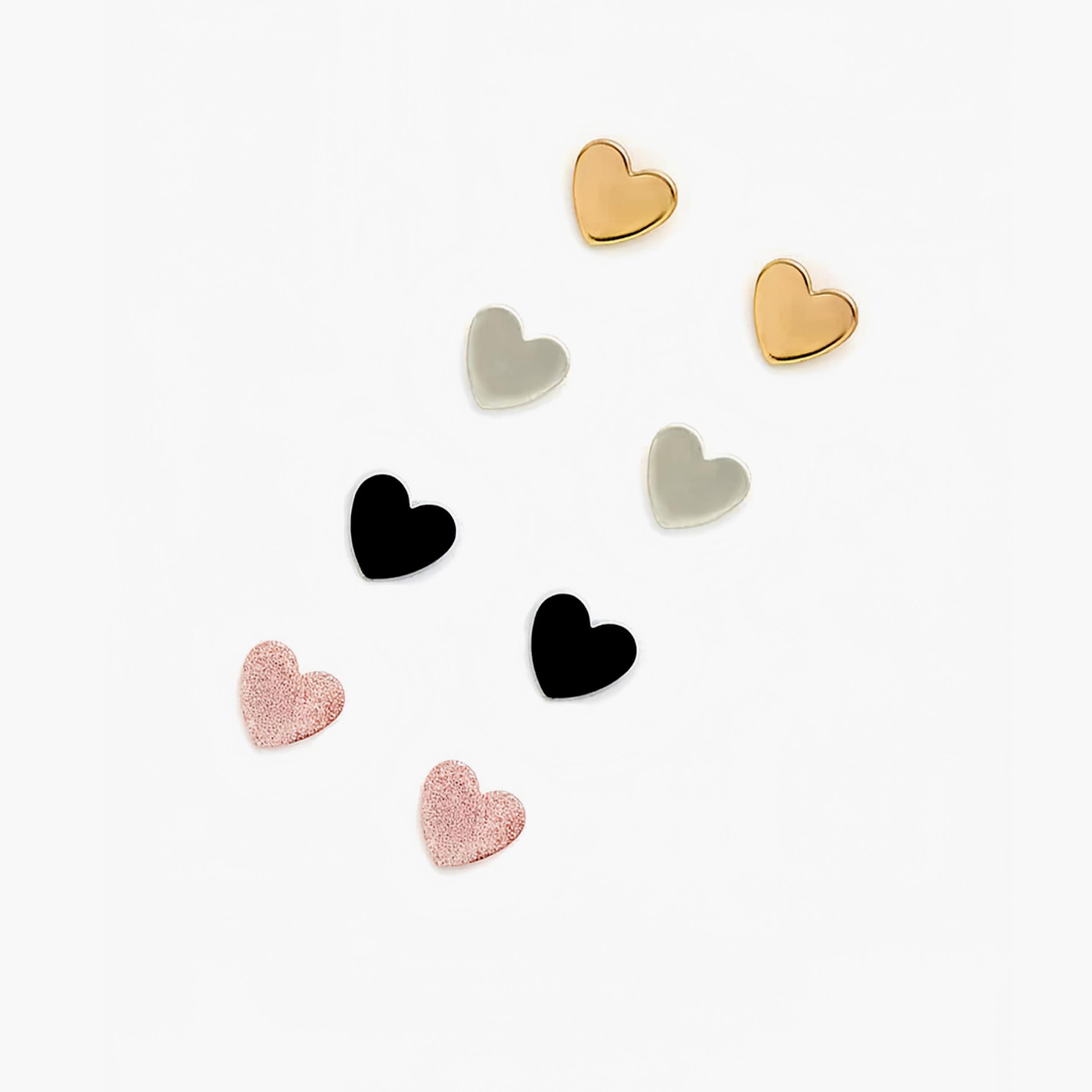 Take Two Set of 4 - Heart Shape Earrings-women-watchesandjewellery-jewellery-earrings-image-1
