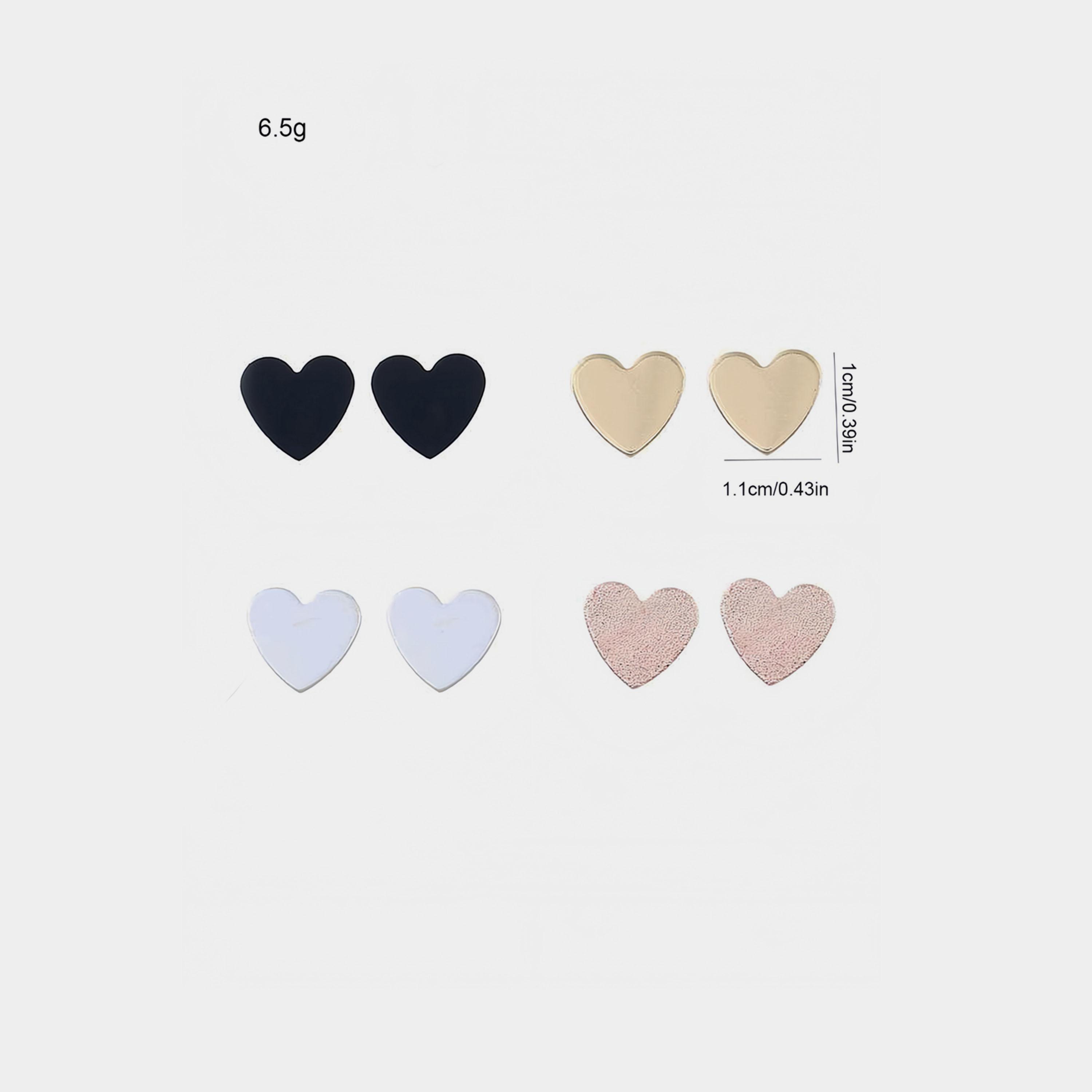 Take Two Set of 4 - Heart Shape Earrings-women-watchesandjewellery-jewellery-earrings-image-4