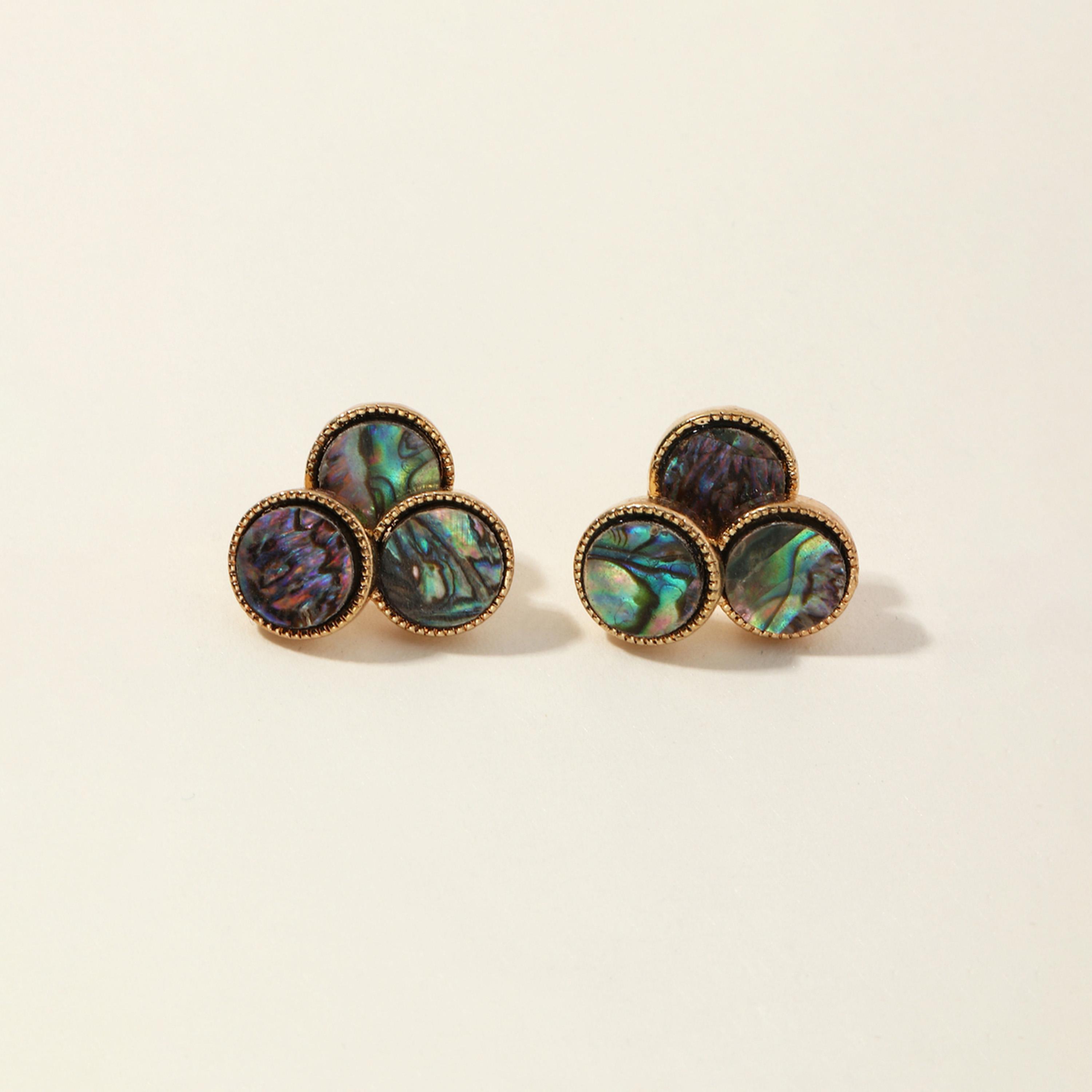 Take Two Colored Shell Stud Earrings-women-watchesandjewellery-jewellery-earrings-image-3