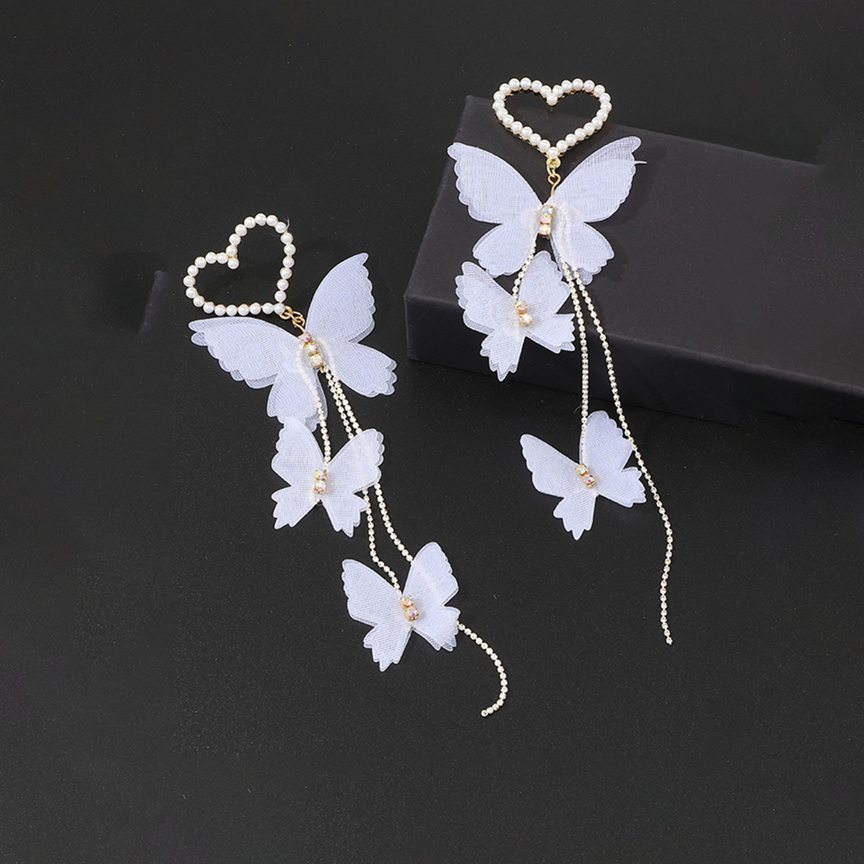 تيك تو - أقراط شراشيب على شكل فراشة-women-watchesandjewellery-jewellery-earrings-image-4