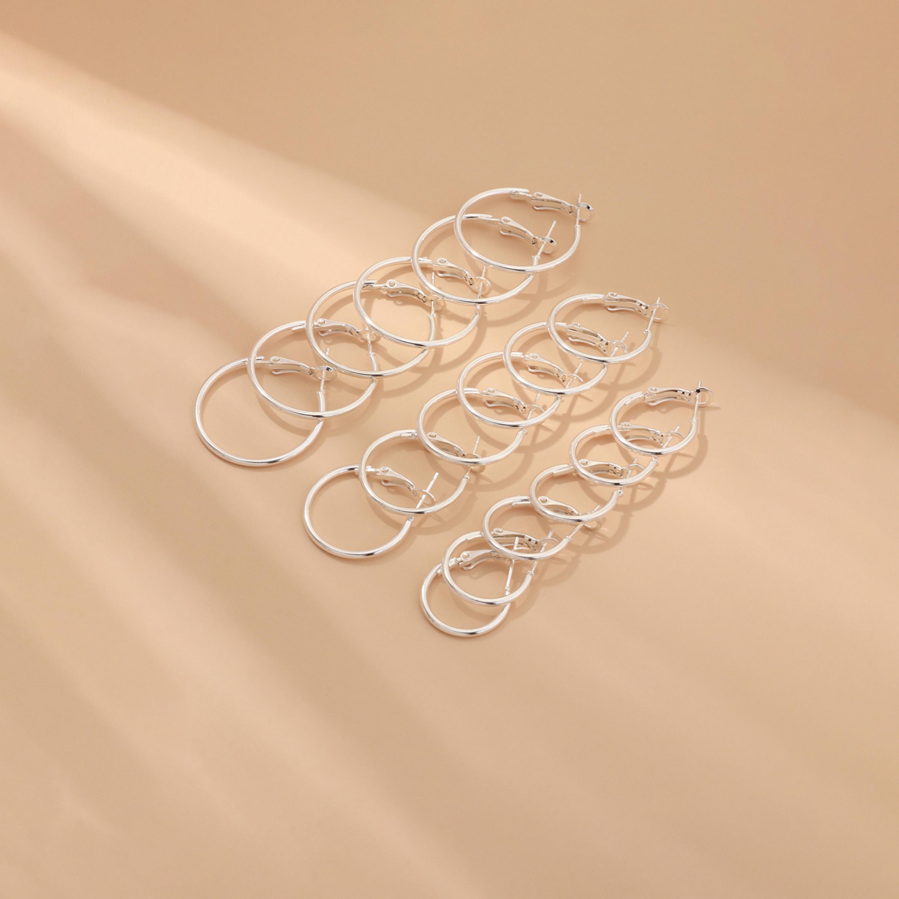 Take Two Set of 9 - Silver Hoop Earrings-women-watchesandjewellery-jewellery-earrings-image-2