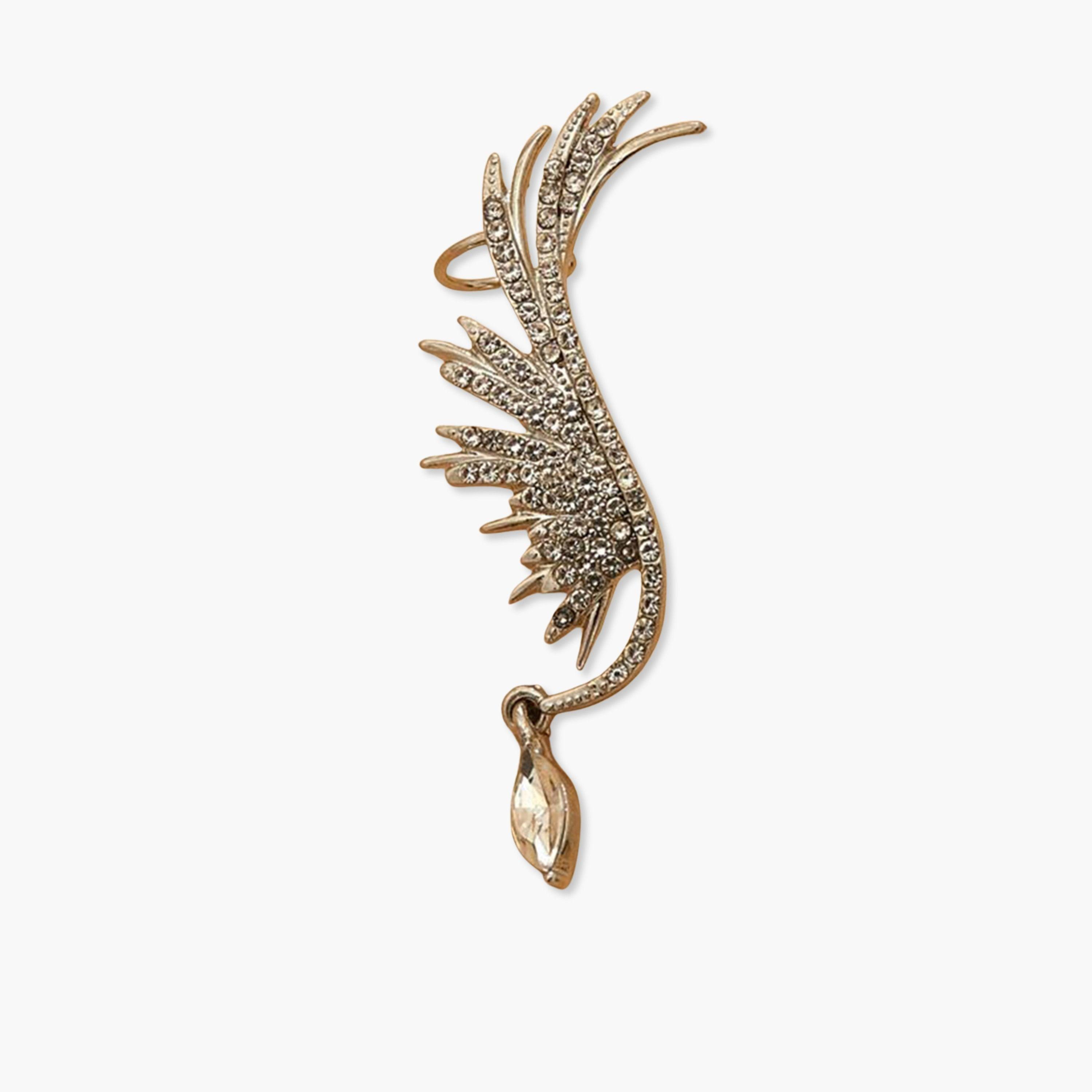 Take Two Silver Wing Embellished Earrings-women-watchesandjewellery-jewellery-earrings-image-1