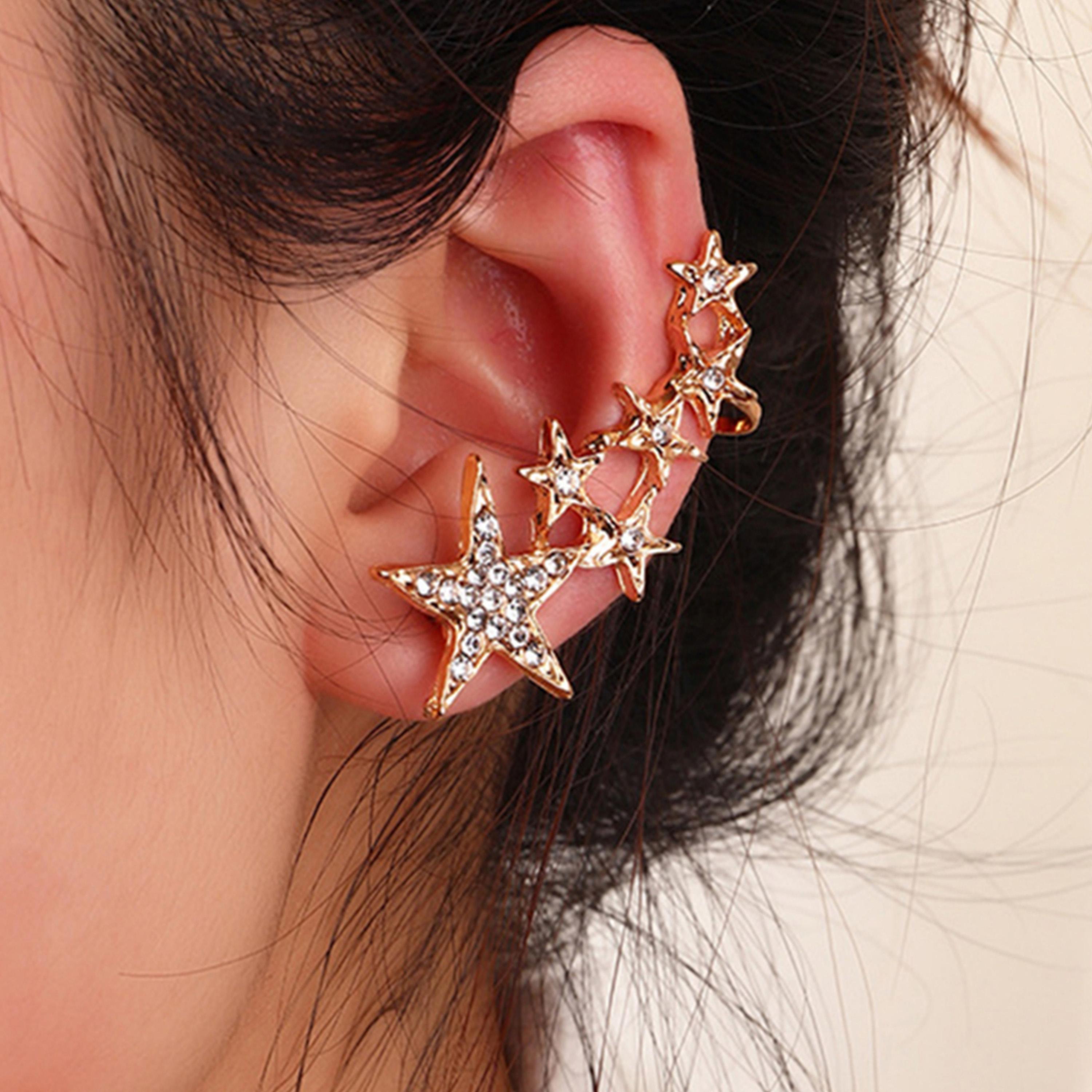 تيك تو - أقراط أذن على شكل نجمة-women-watchesandjewellery-jewellery-earrings-image-2