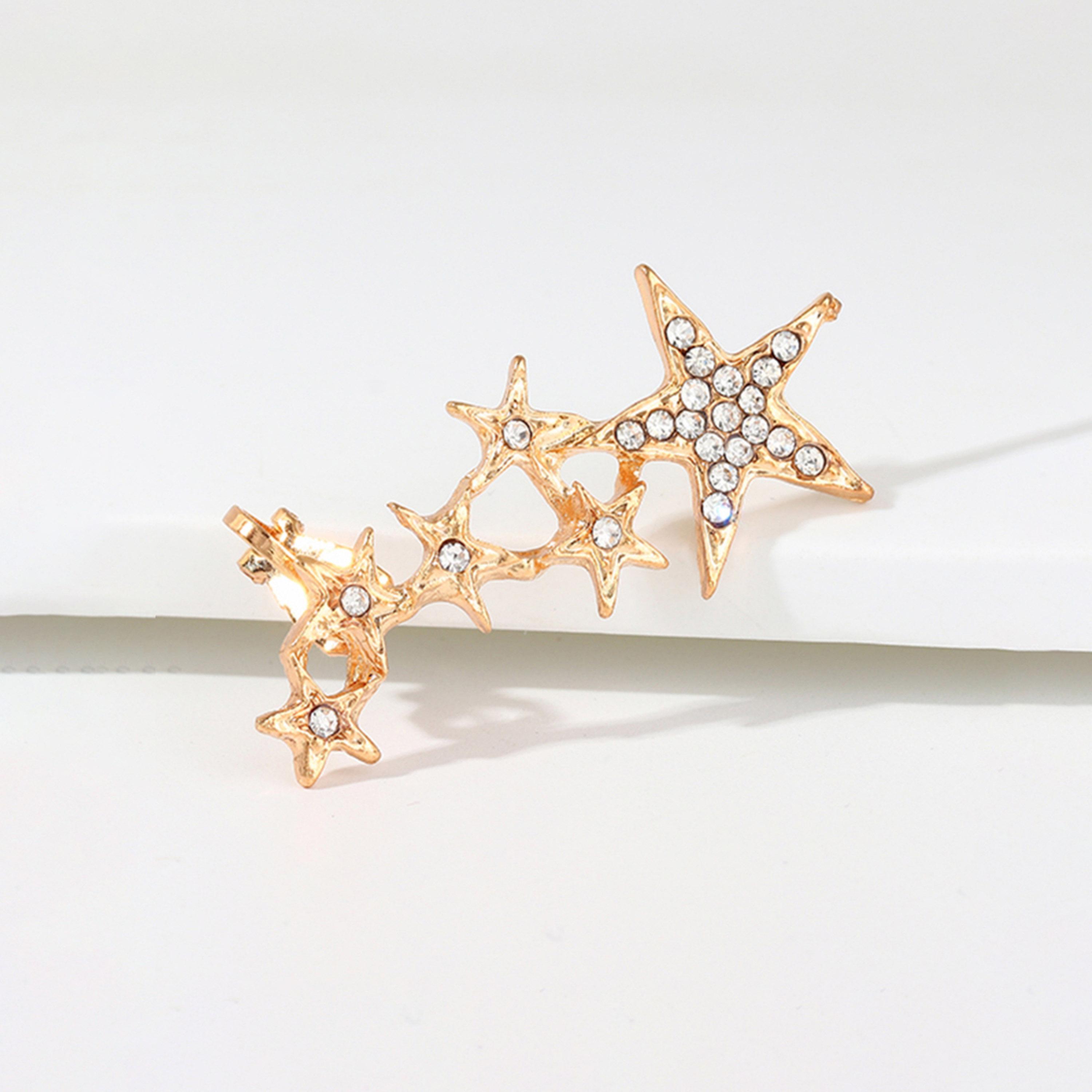 Take Two Star Ear Clip Earrings-women-watchesandjewellery-jewellery-earrings-image-6
