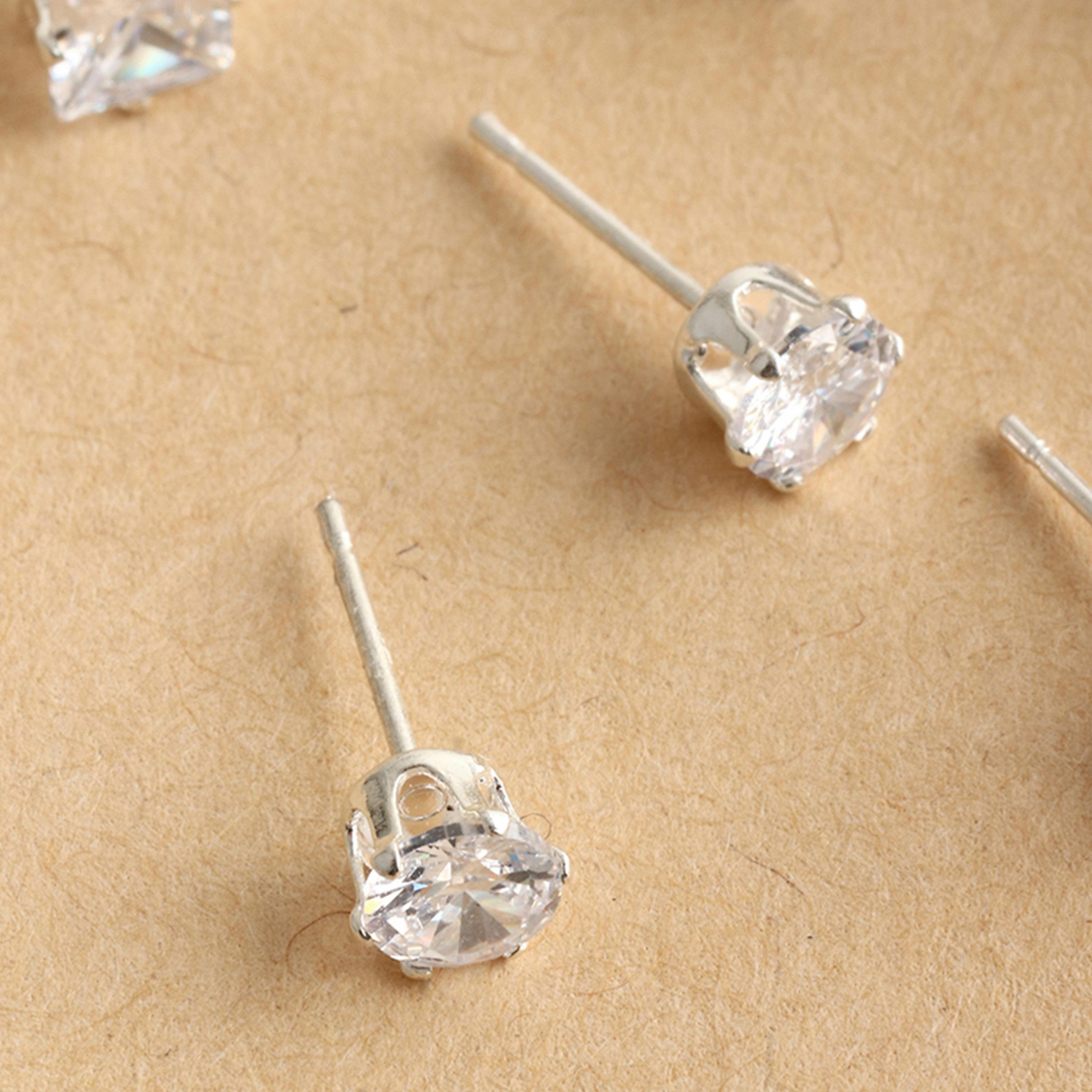 تيك تو - مجموعة من 4 أقراط مرصعة بأحجار الراين-women-watchesandjewellery-jewellery-earrings-image-3