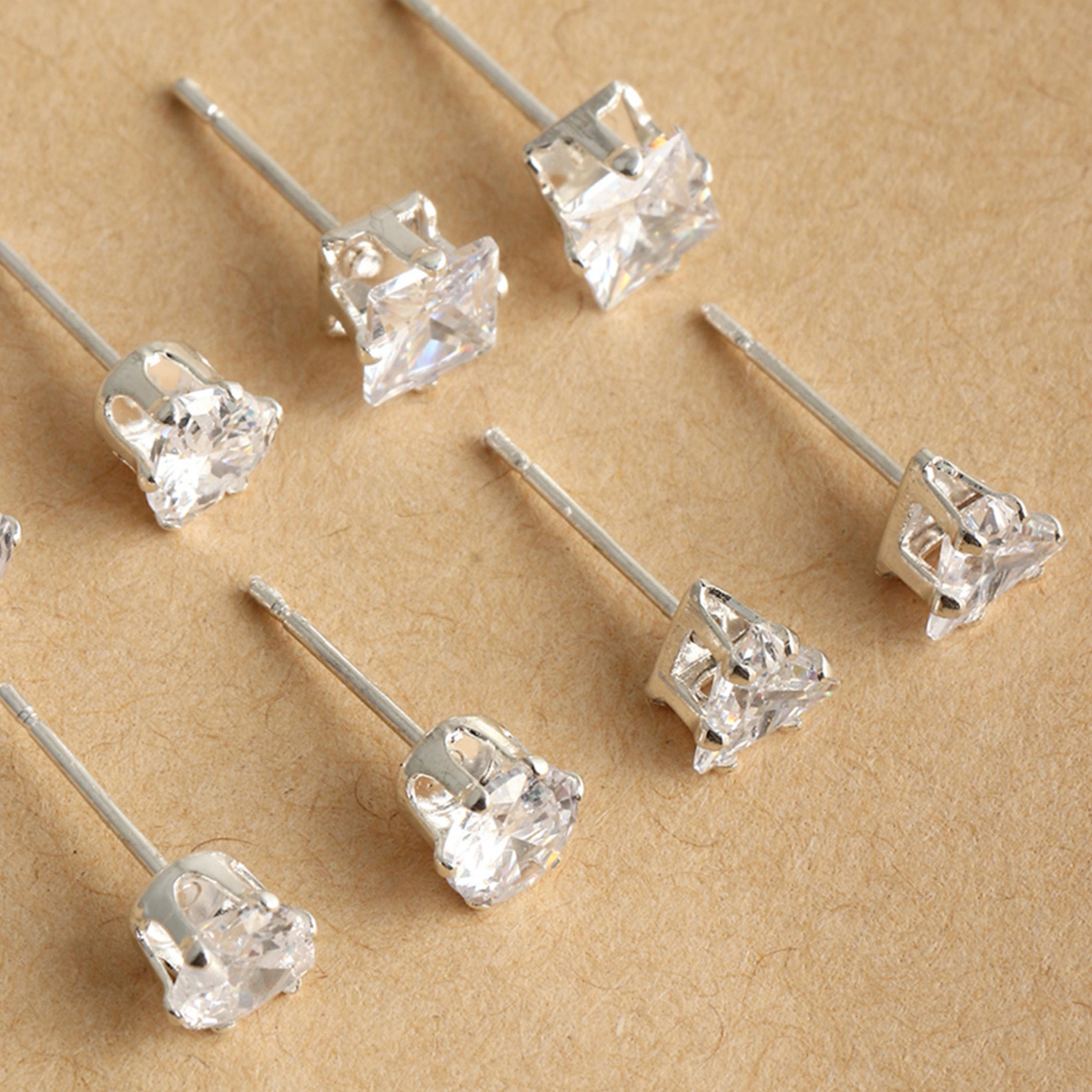 Take Two Set of 4 - Rhinestone Stud Earrings-women-watchesandjewellery-jewellery-earrings-image-5