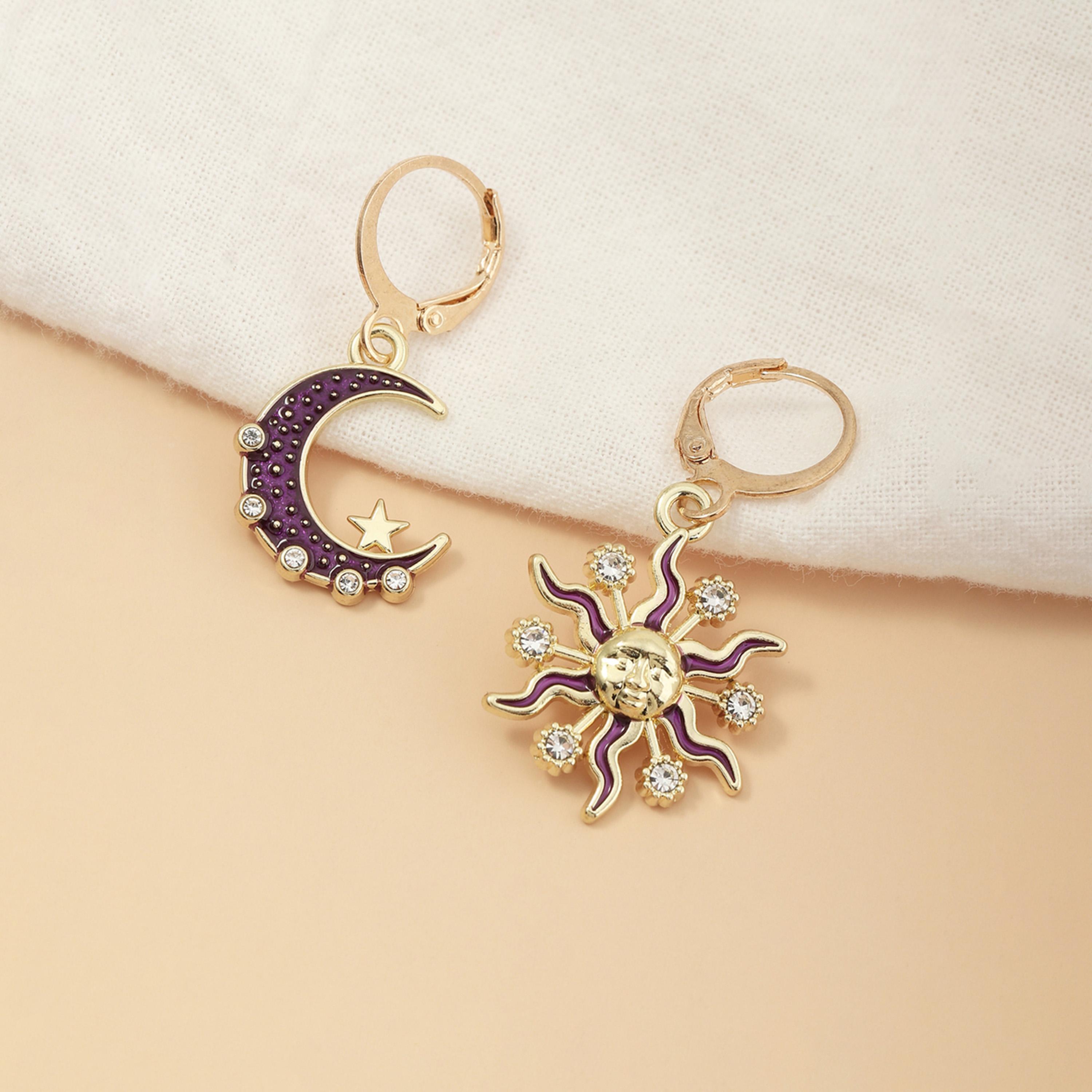 Take Two Celestial Sun Moon Star Earrings-women-watchesandjewellery-jewellery-earrings-image-2