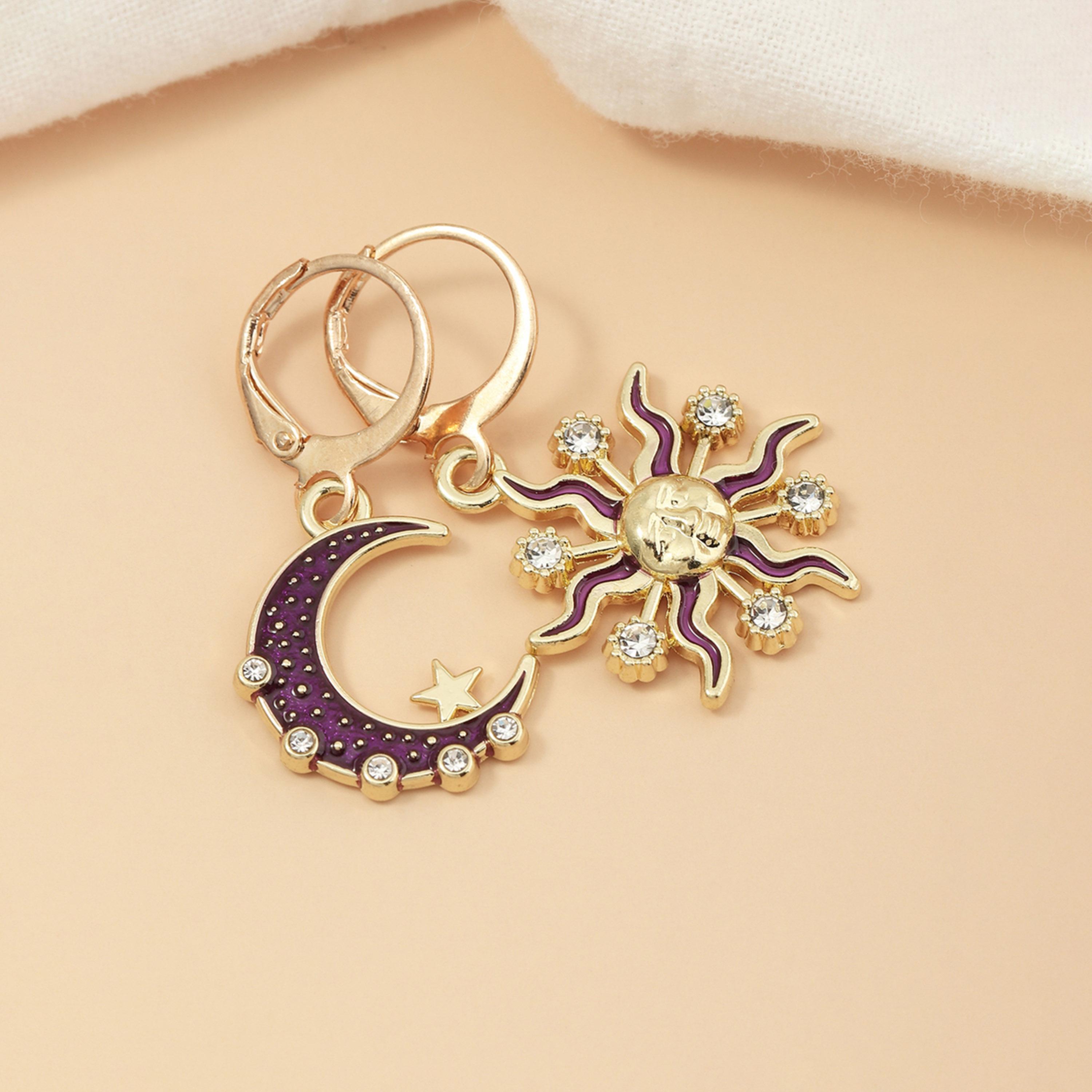 Take Two Celestial Sun Moon Star Earrings-women-watchesandjewellery-jewellery-earrings-image-3