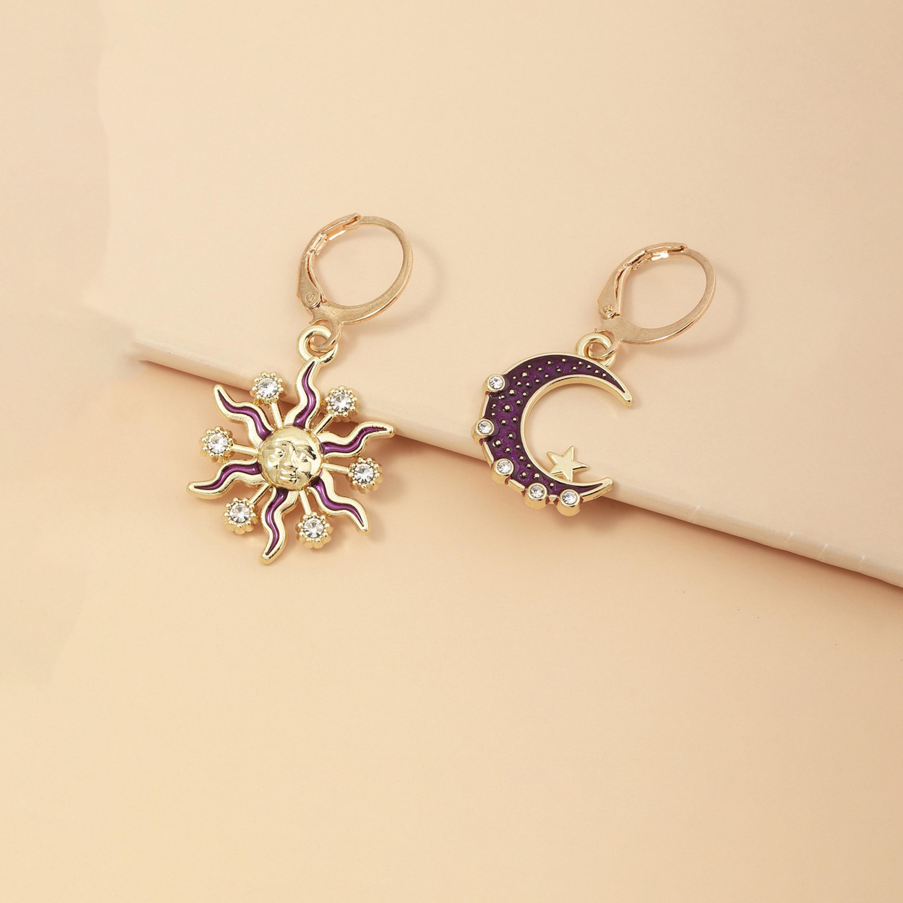 Take Two Celestial Sun Moon Star Earrings-women-watchesandjewellery-jewellery-earrings-image-4