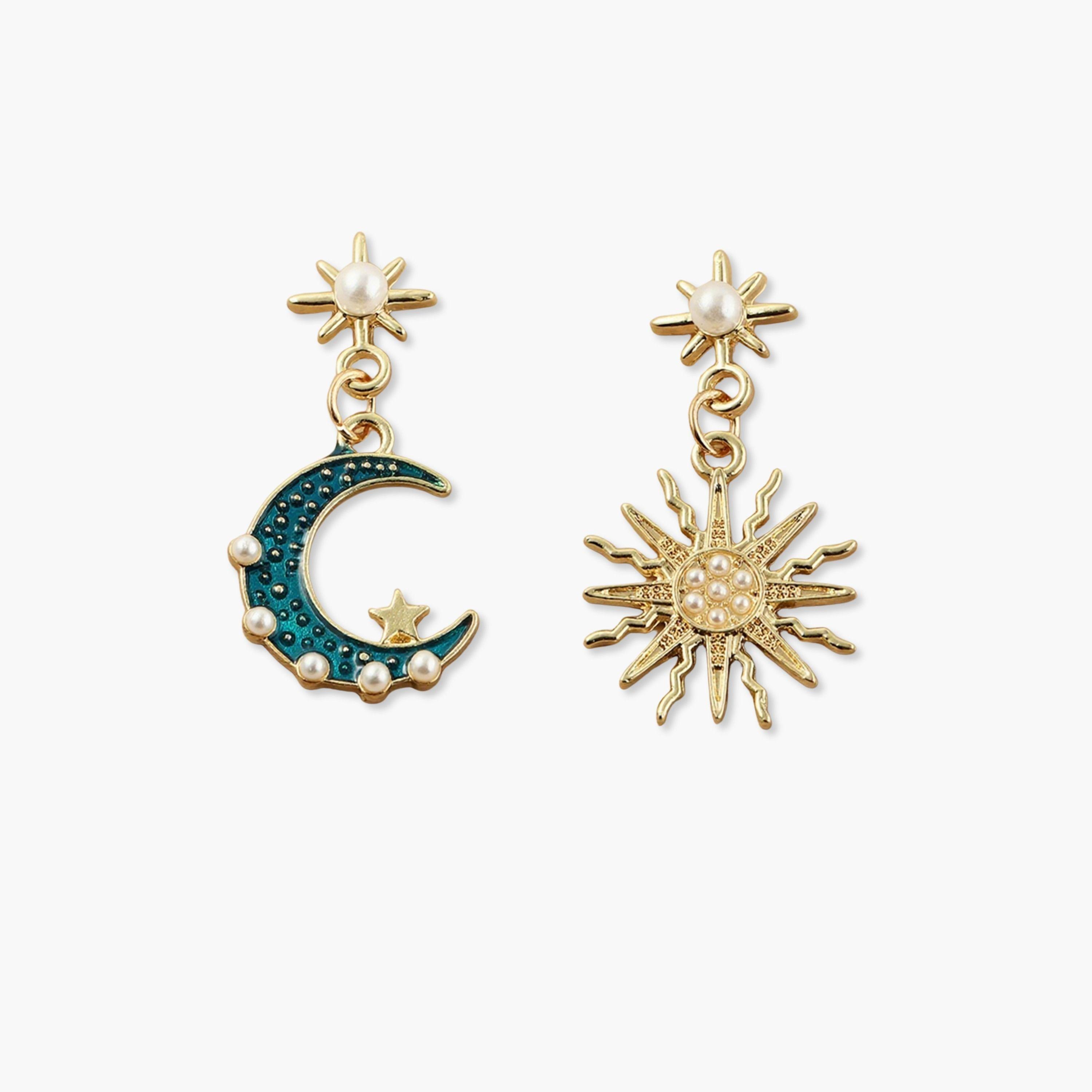 Take Two Celestial Sun Moon Star Earrings-women-watchesandjewellery-jewellery-earrings-image-1