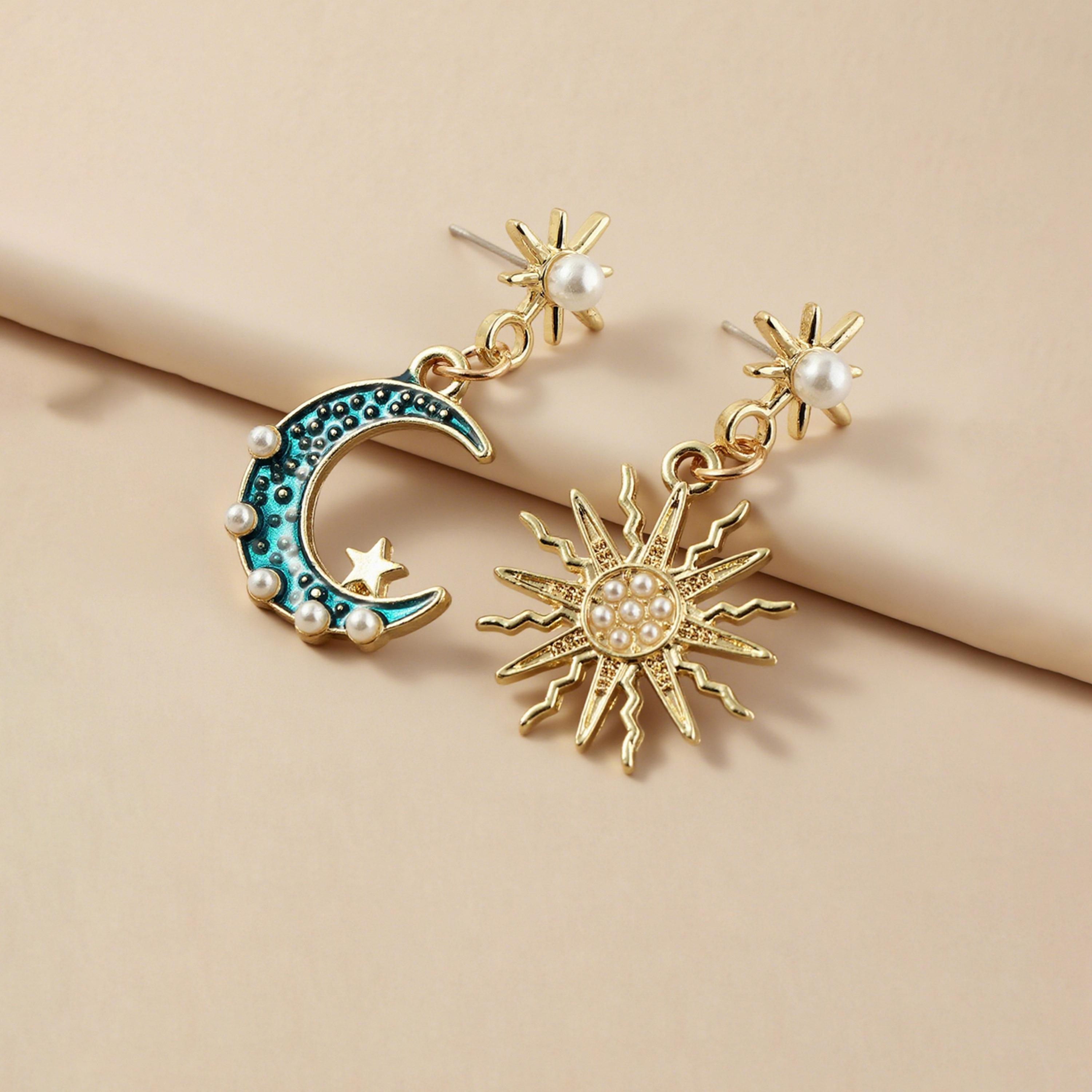 Take Two Celestial Sun Moon Star Earrings-women-watchesandjewellery-jewellery-earrings-image-3