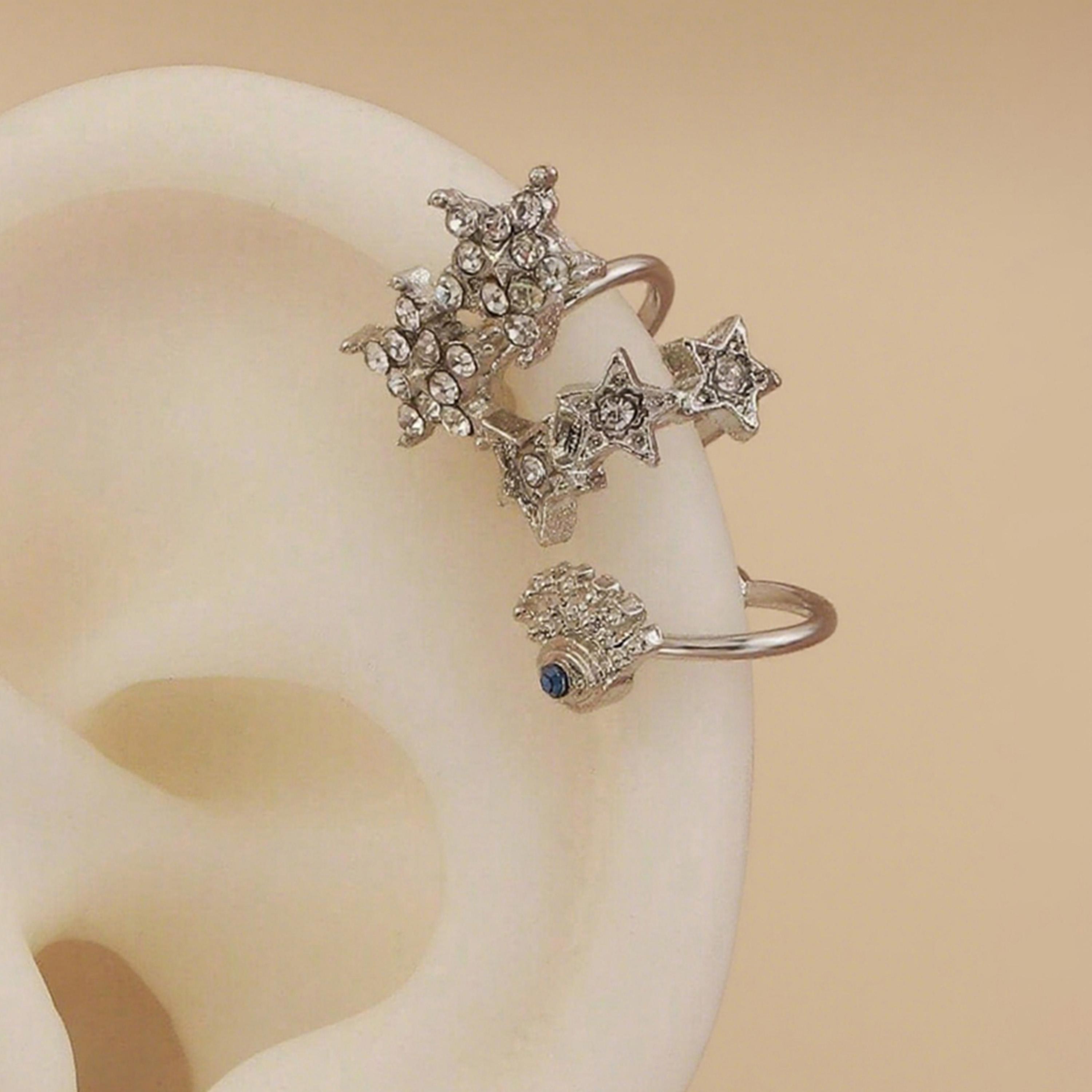 تيك تو - مجموعة من 3 أقراط أذن مرصعة بأحجار الراين-women-watchesandjewellery-jewellery-earrings-image-5